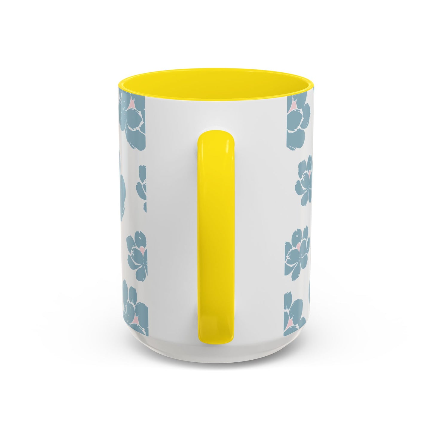 Floral Accent Coffee Mug - Elegant Drinkware, Perfect Gift for Her, Home Decor, Mother's Day, Birthday, Coffee Lovers