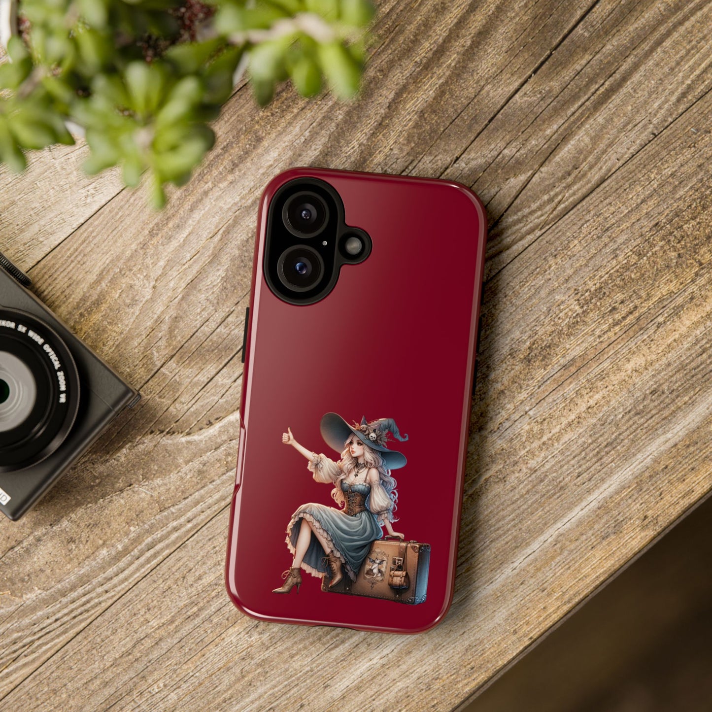 Witchy Phone Case - Magical, Durable - Halloween Gift, Cosplay Accessory, Cute Witch Design