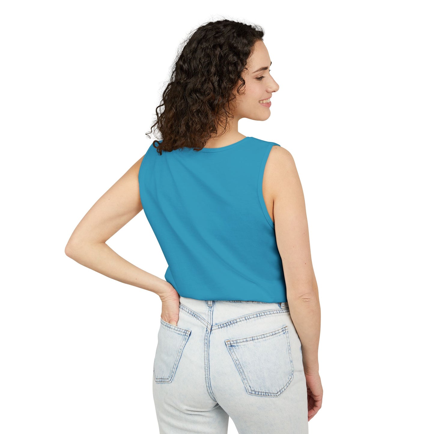 Bohemian Chic Tank Top with Artistic Print, Casual Summer Wear