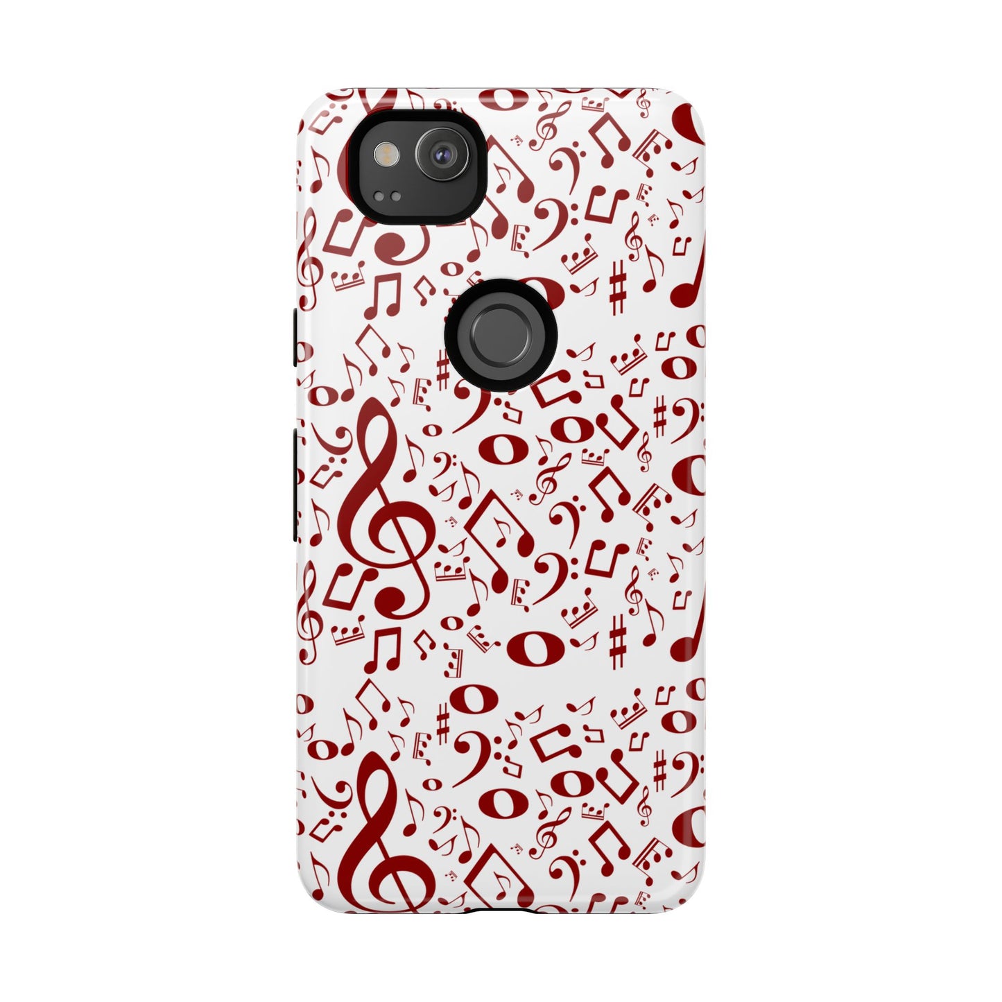 Musical Note Phone Case, Tough iPhone Cover, Gift for Musicians, Customizable, Music Lover's Accessory, Durable Phone Protection