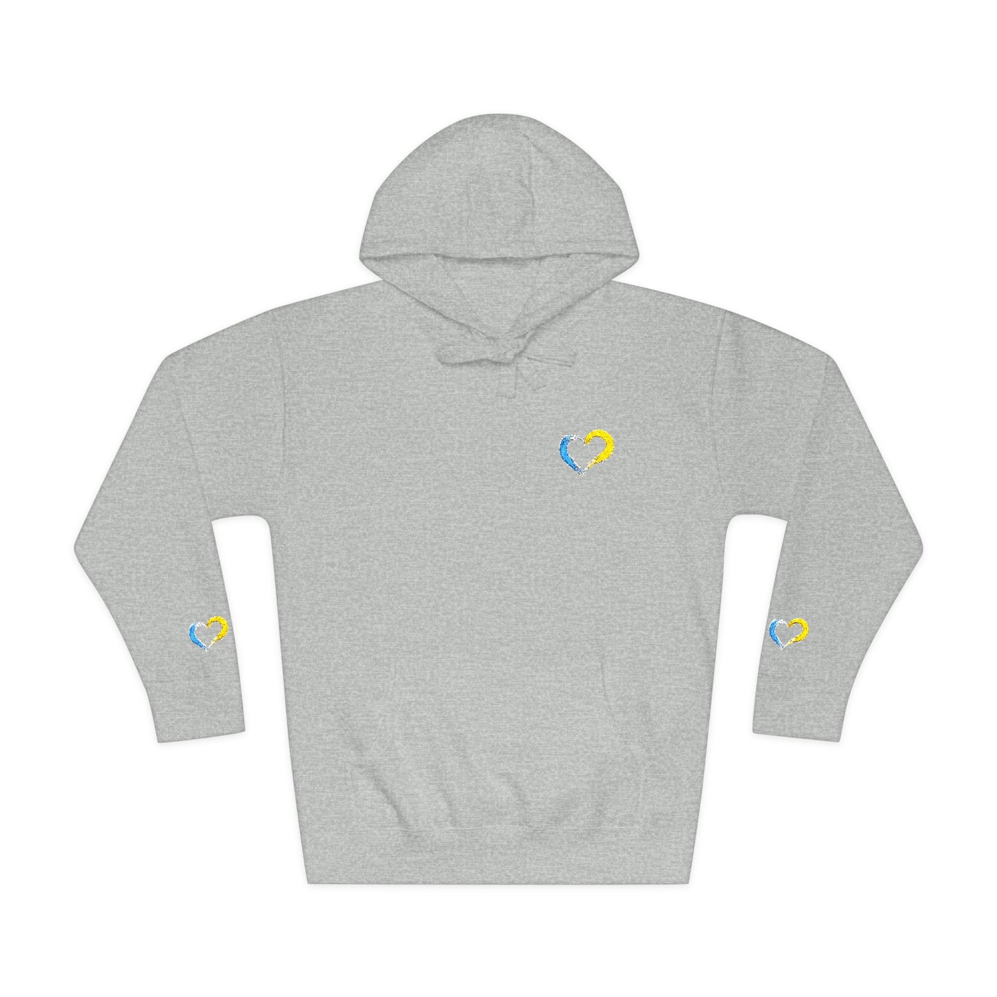 Colorful Heart Unisex Fleece Hoodie | Cozy Gift for Friends, Valentine's Day, Anniversary, Casual Wear, Spring Fashion