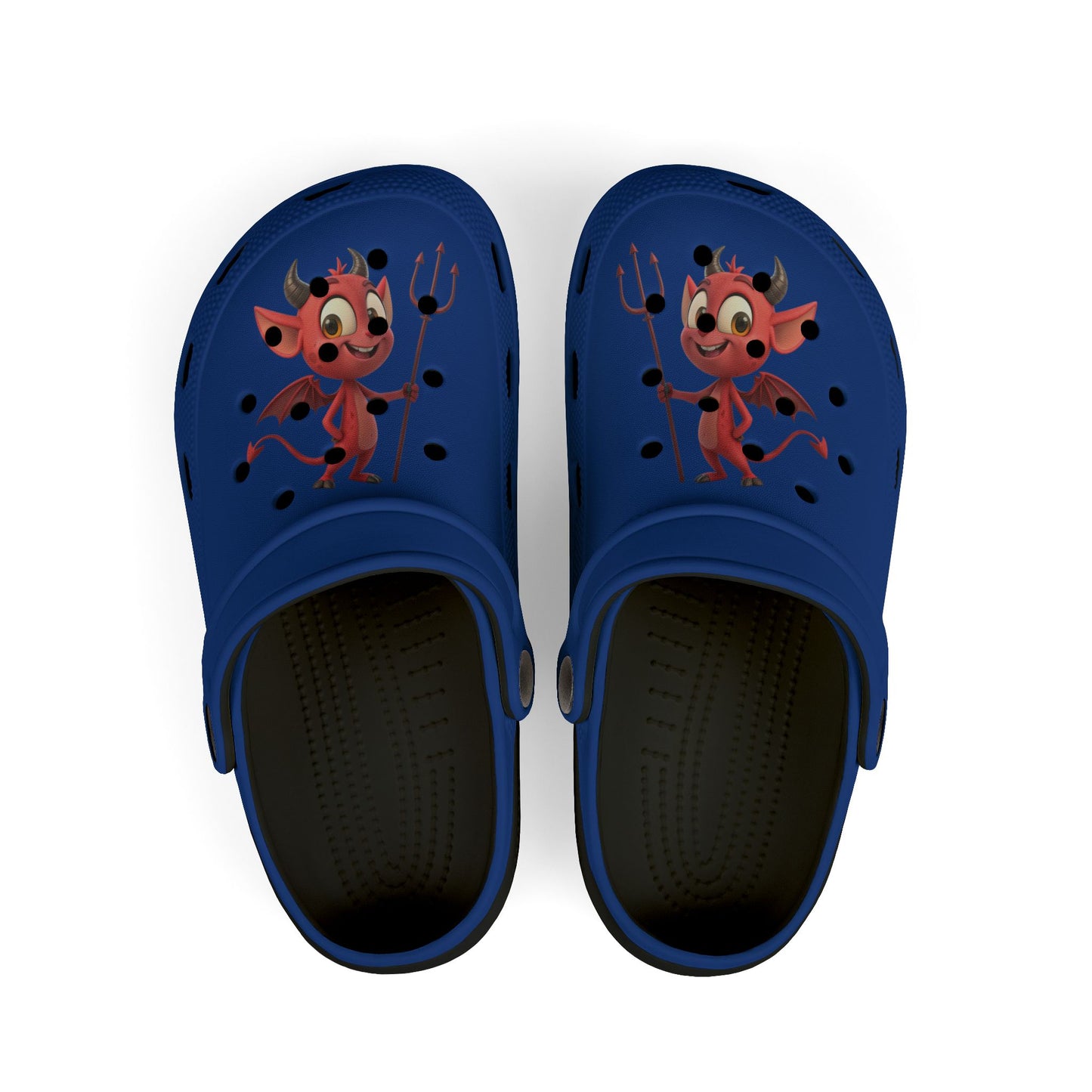 Kid's Fun Demon Clogs, Playful Footwear for Kids, Comfy Summer Shoes, Cute Outdoor Slip-Ons, Halloween Costumes