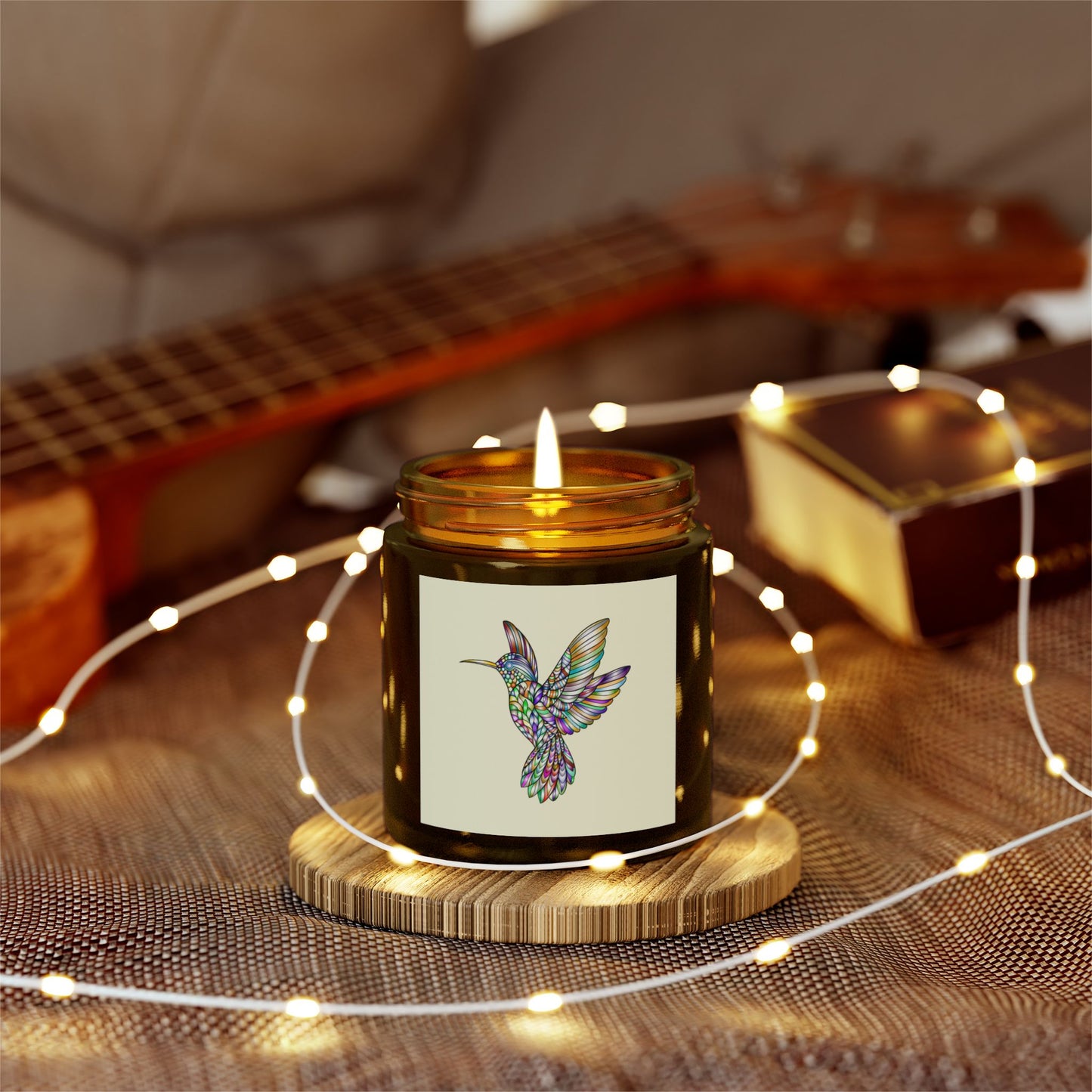 Colorful Hummingbird Scented Candle, Aromatherapy Candle, Gift Idea, Home Decor, Relaxation Candle, Eco-Friendly Wax