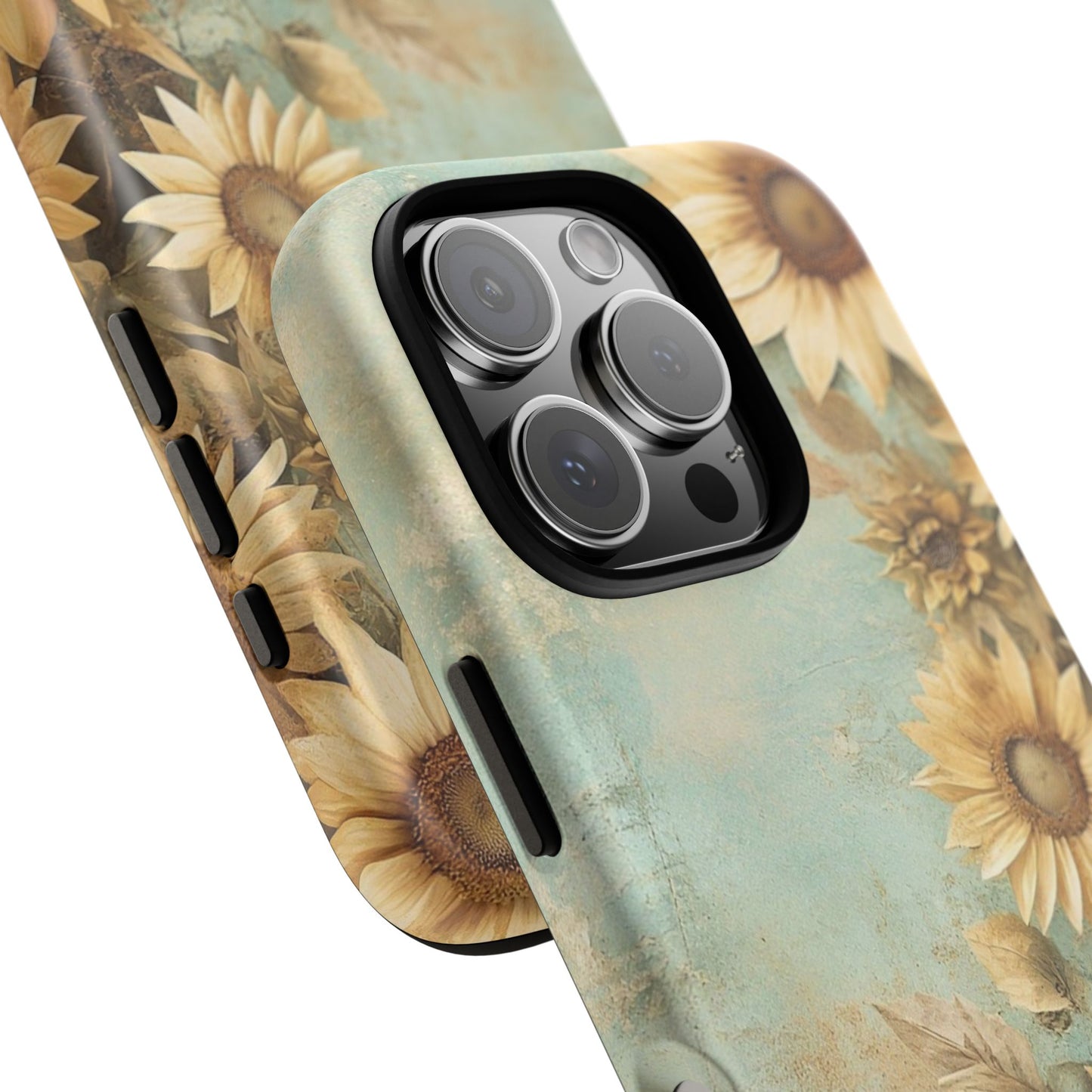 Sunflower Phone Case, Tough Shell Floral Cover, Nature Inspired Gift, Durable Protective Case, Perfect for Spring and Summer