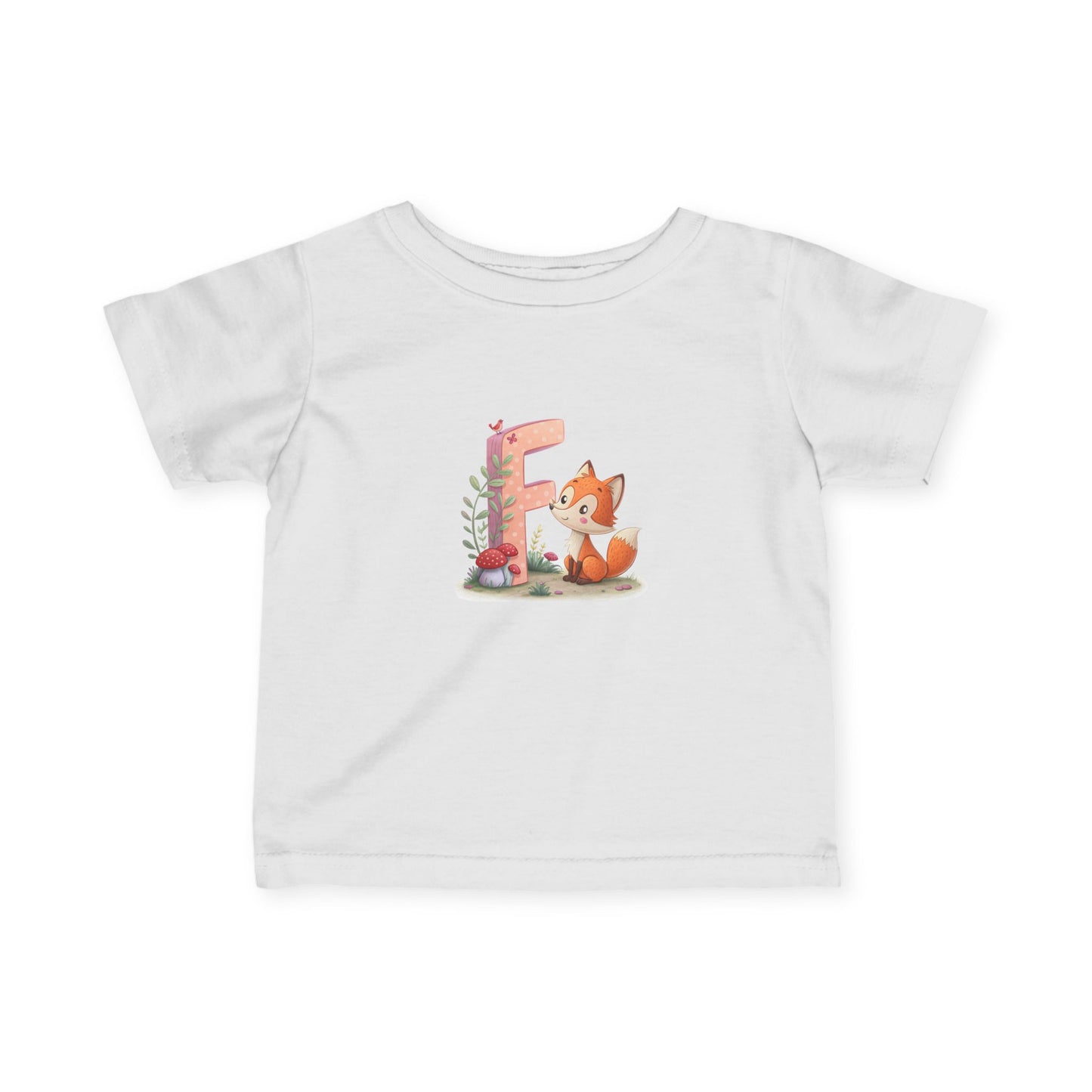 Whimsical Fox Infant Tee, Cute Kids Shirt, Personalized Baby Clothing, Baby Shower Gift, Eco-Friendly Toddler Tee