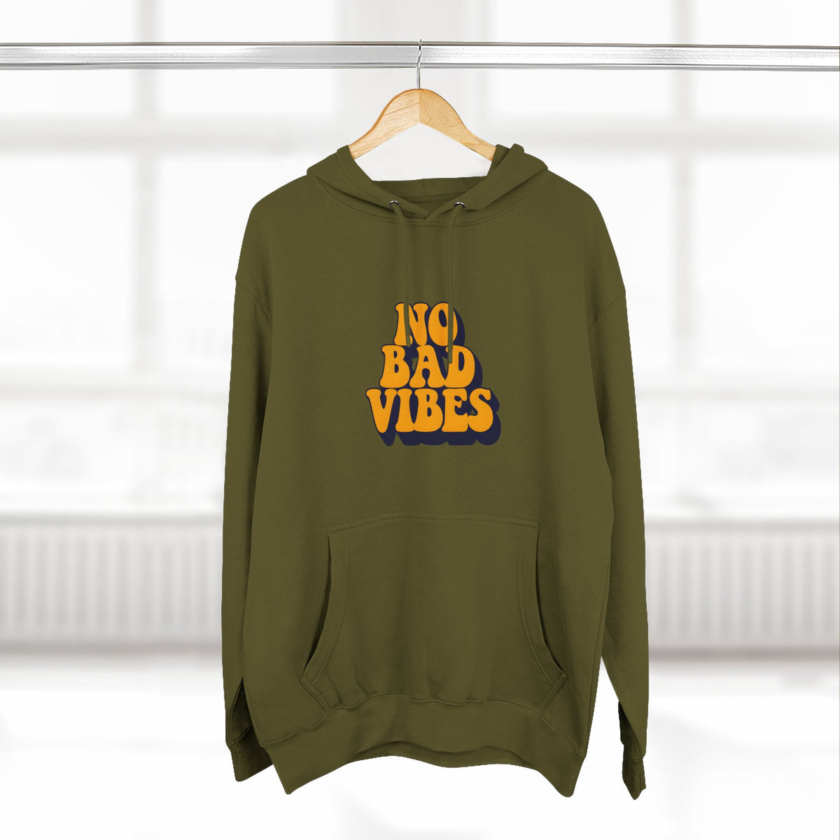Good Vibes Only Fleece Hoodie for Positive Energy Lovers, Motivational Comfort, Chill Attire, Casual Wear, Gift for Friends
