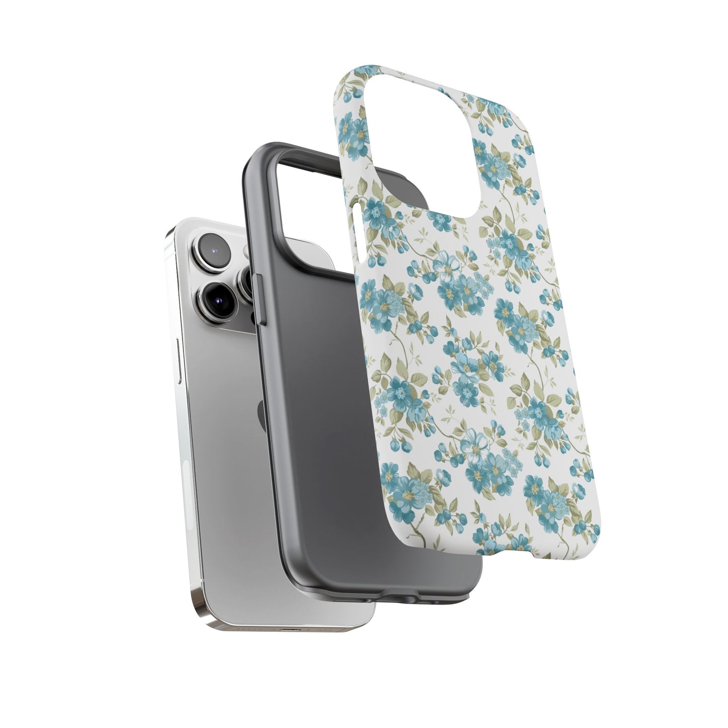 Floral Phone Case - Tough Cases, Durable Phone Cover, Cute Floral Design, Gift for Her, Trendy Phone Accessory, Spring Style