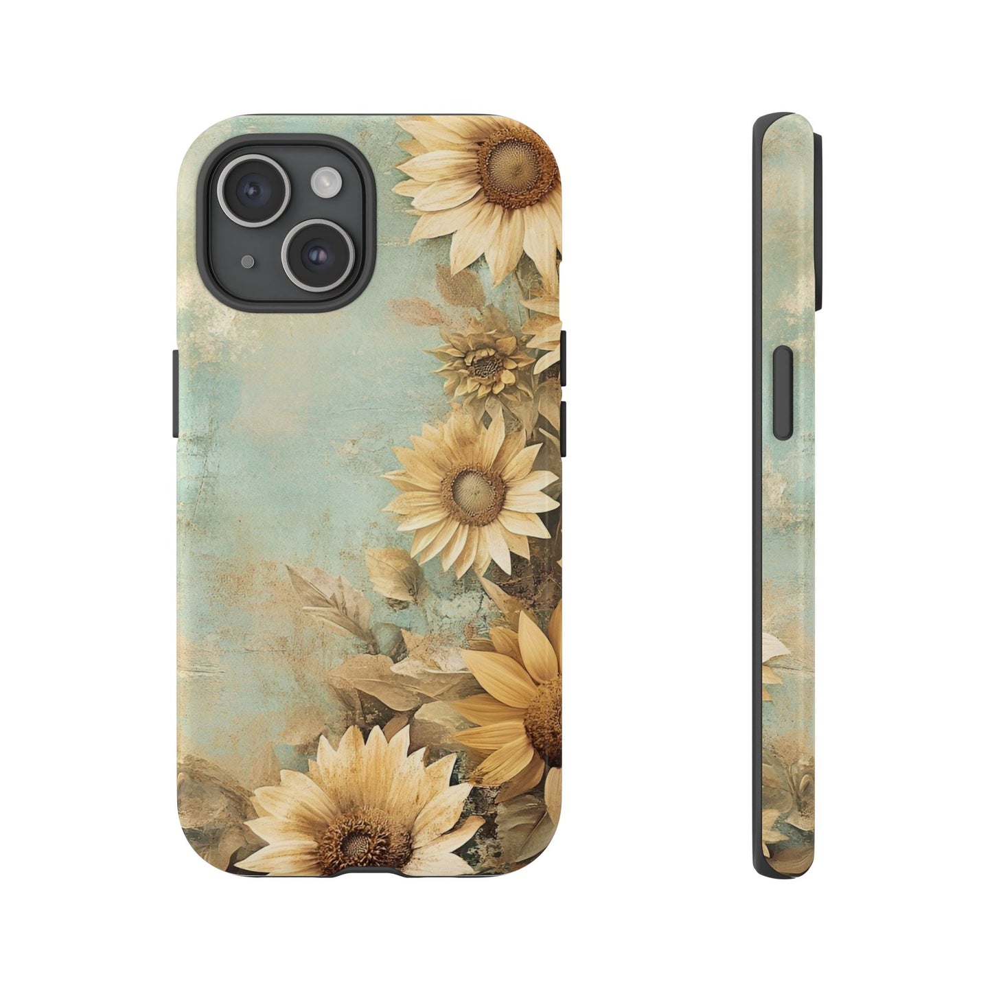 Sunflower Phone Case, Tough Shell Floral Cover, Nature Inspired Gift, Durable Protective Case, Perfect for Spring and Summer