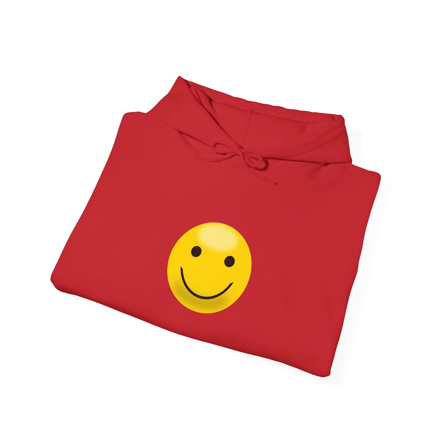 Smiley Face Hooded Sweatshirt, Cozy Unisex Hoodie, Casual Wear, Gift for Friends, Cheerful Apparel, Everyday Comfort Clothing