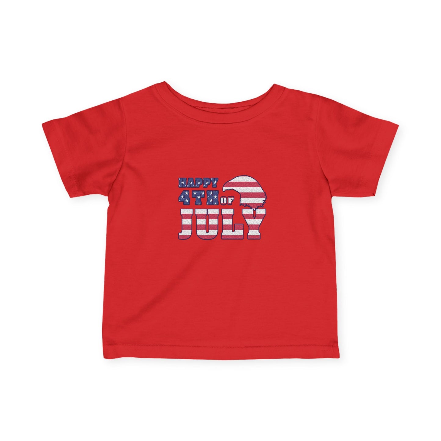 Patriotic Infant Tee - Celebrate 4th of July, Baby Independence Day Shirt, USA Toddler Tee, Children's Holiday Apparel, Red White Blue Tee