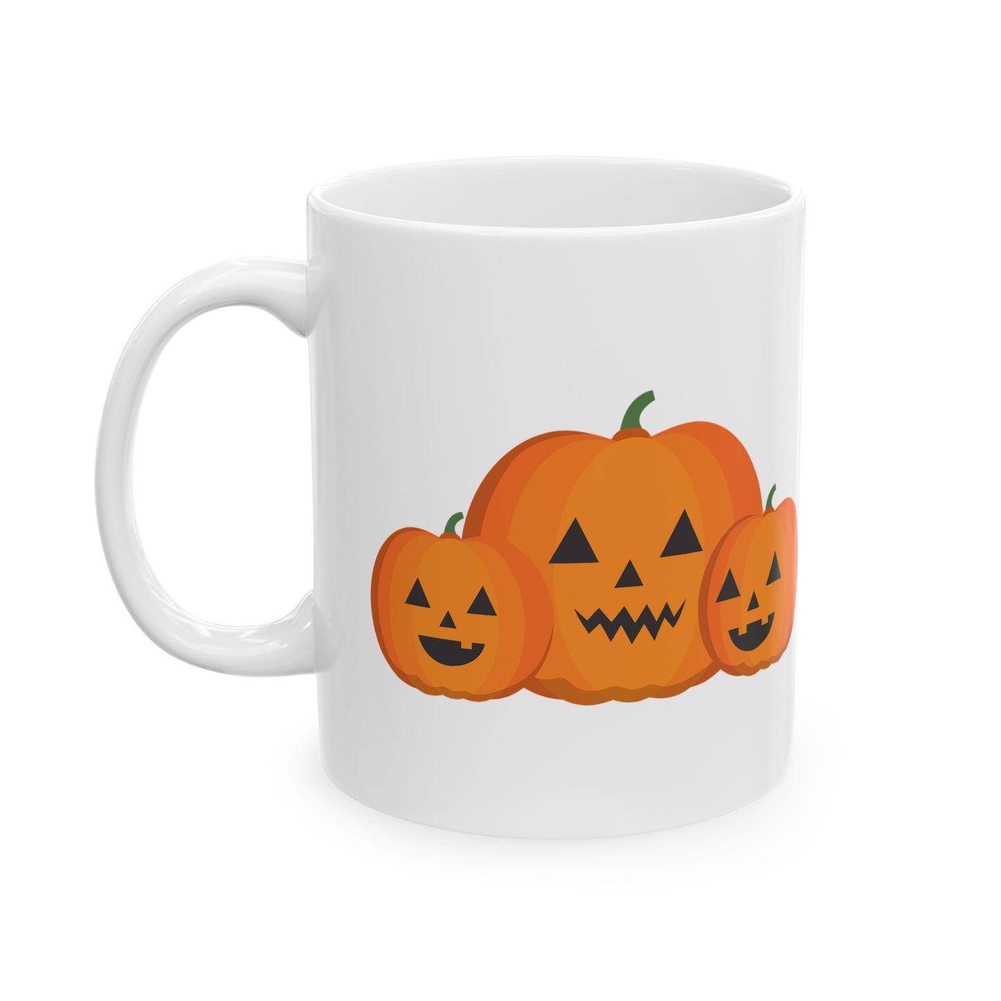 Halloween Pumpkin Ceramic Mug, Funny Fall Coffee Cup, Autumn Decor, Gift for Friends, Spooky Season Drinkware