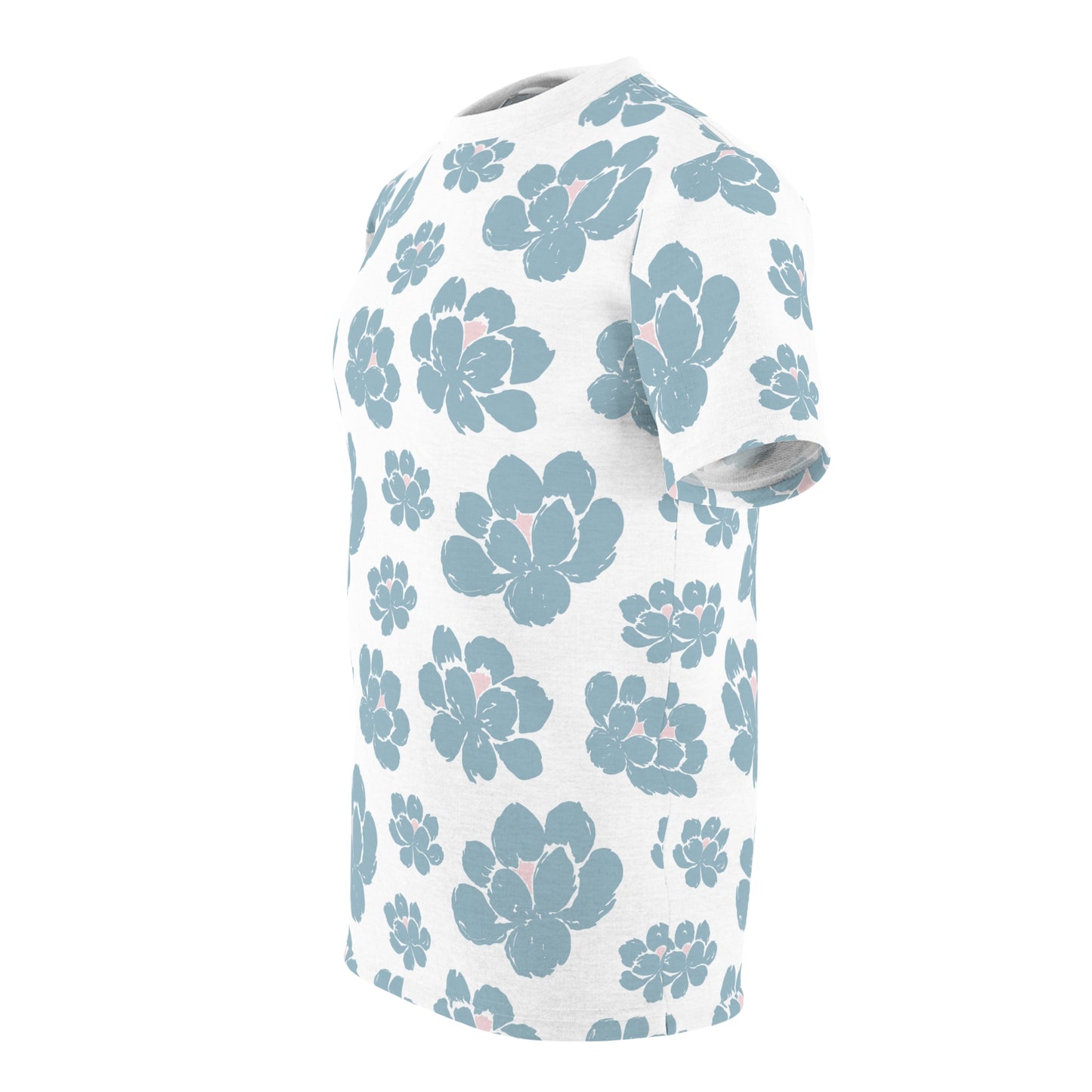 Floral Unisex Cut & Sew Tee: Breezy, Stylish, Casual Wear, Perfect for Spring & Summer, Gift for Nature Lovers, Everyday Comfort Tee