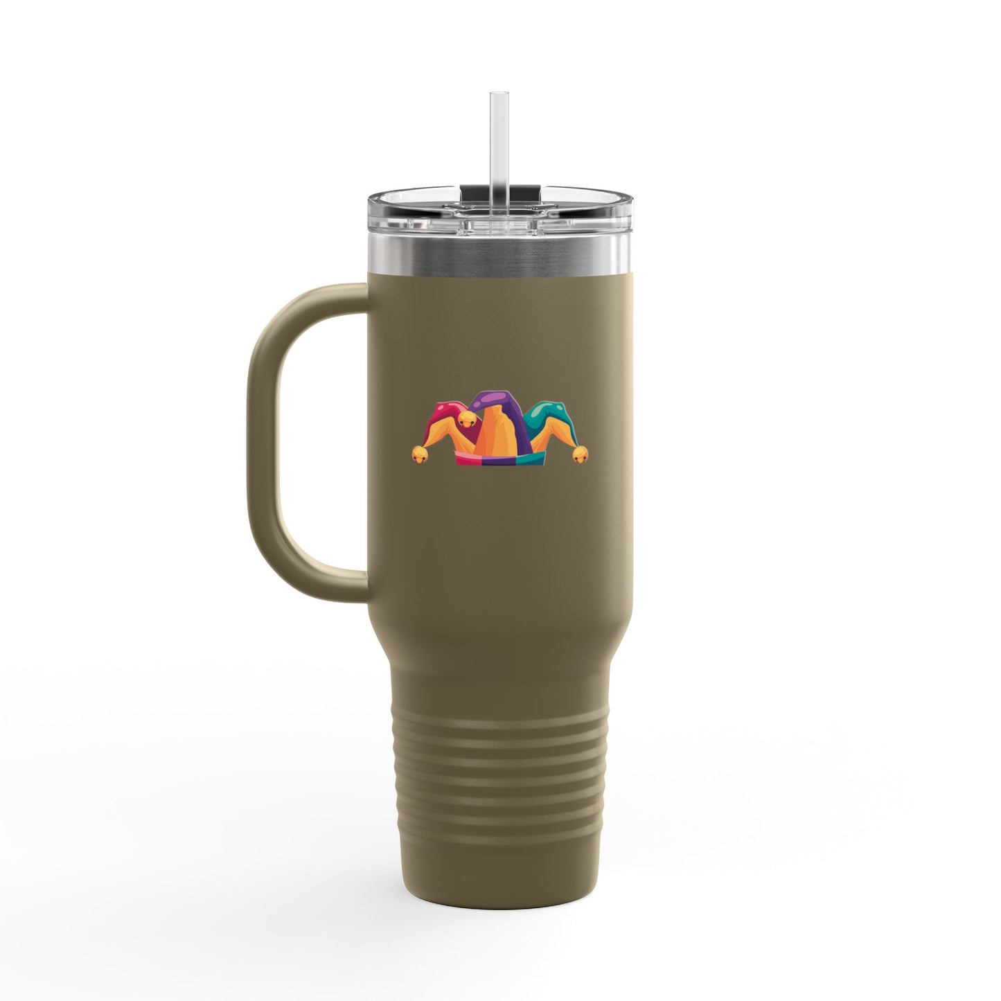 Colorful Insulated Travel Mug, Perfect for Road Trips, Camping, Parties, Gifting, or Everyday Use - 40oz Humor Design