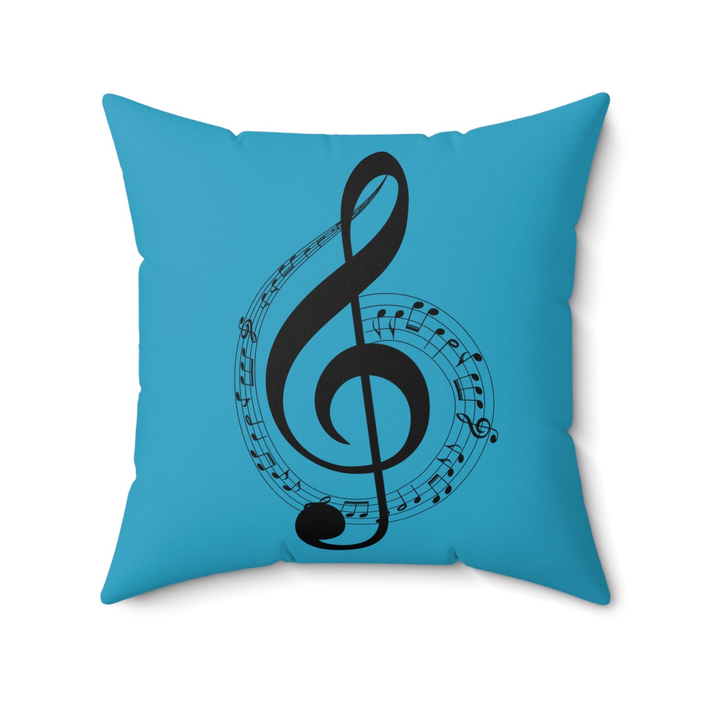 Musical Notes Decorative Pillow, Music Lover Gift, Home Decor, Soft Pillow for Couch, Unique Music Themed Decor