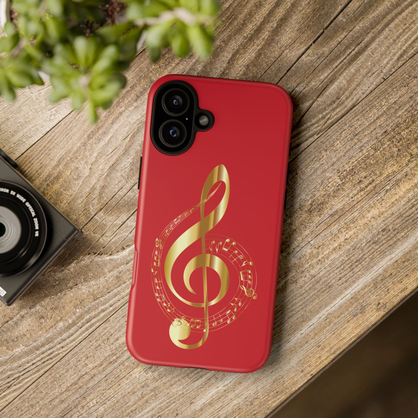 Tough Cases - Red Musical Note