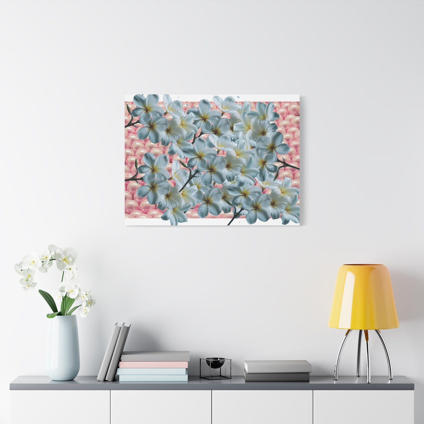 Floral Canvas Art Print - Elegant Home Decor, Botanical Wall Art, Gift for Her, Mother's Day Decoration, Vibrant Flower Artwork