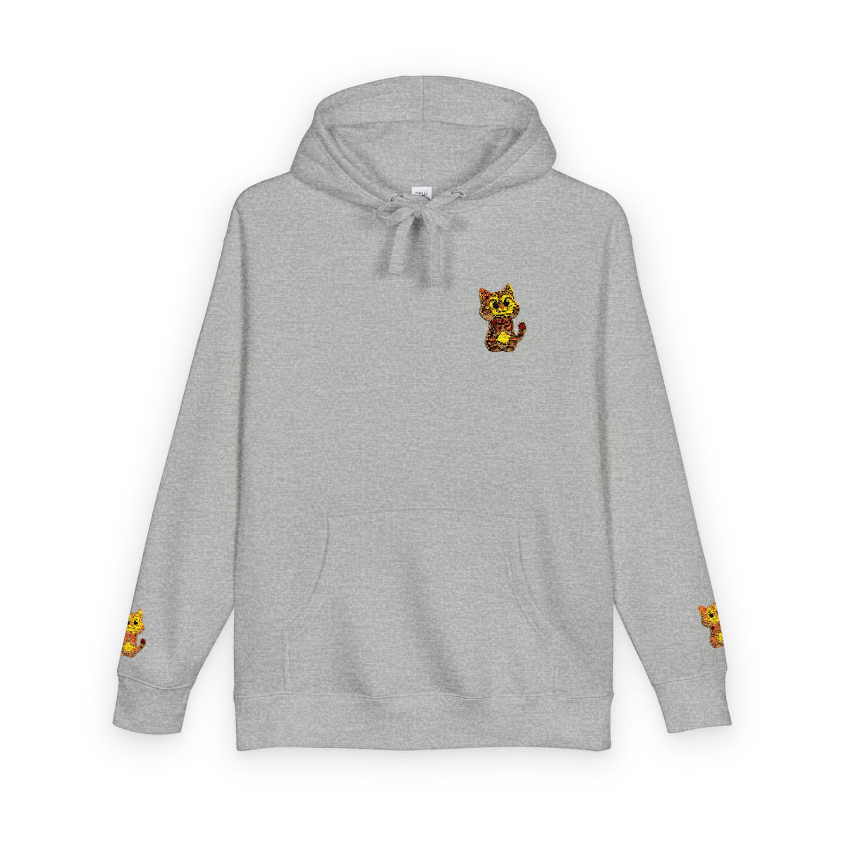 Cozy Fleece Hoodie with Cute Animal Design, Unisex Sweatshirt for Casual Outings, Gifts for Animal Lovers, Perfect for Fall and Winter