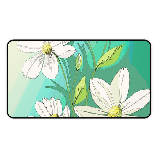 Floral Desk Mat - Elegant Workspace Décor, Office Accessories, Gift for Her, Home Office Decor, Teacher Supplies, Eco-Friendly Mat