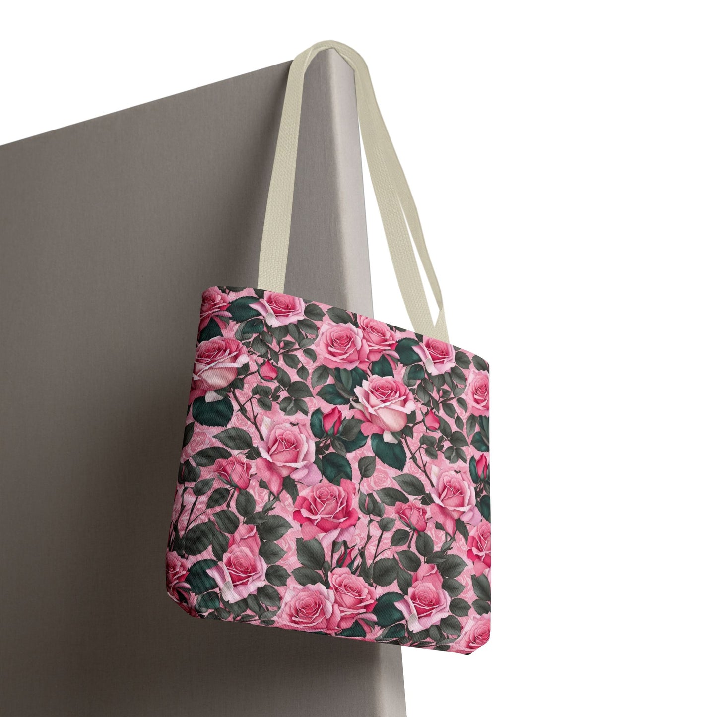 Pretty Pink Floral Tote Bag, Stylish Reusable Bag, Shopping Tote, Gift for Her, Eco-Friendly, Mother's Day Gift