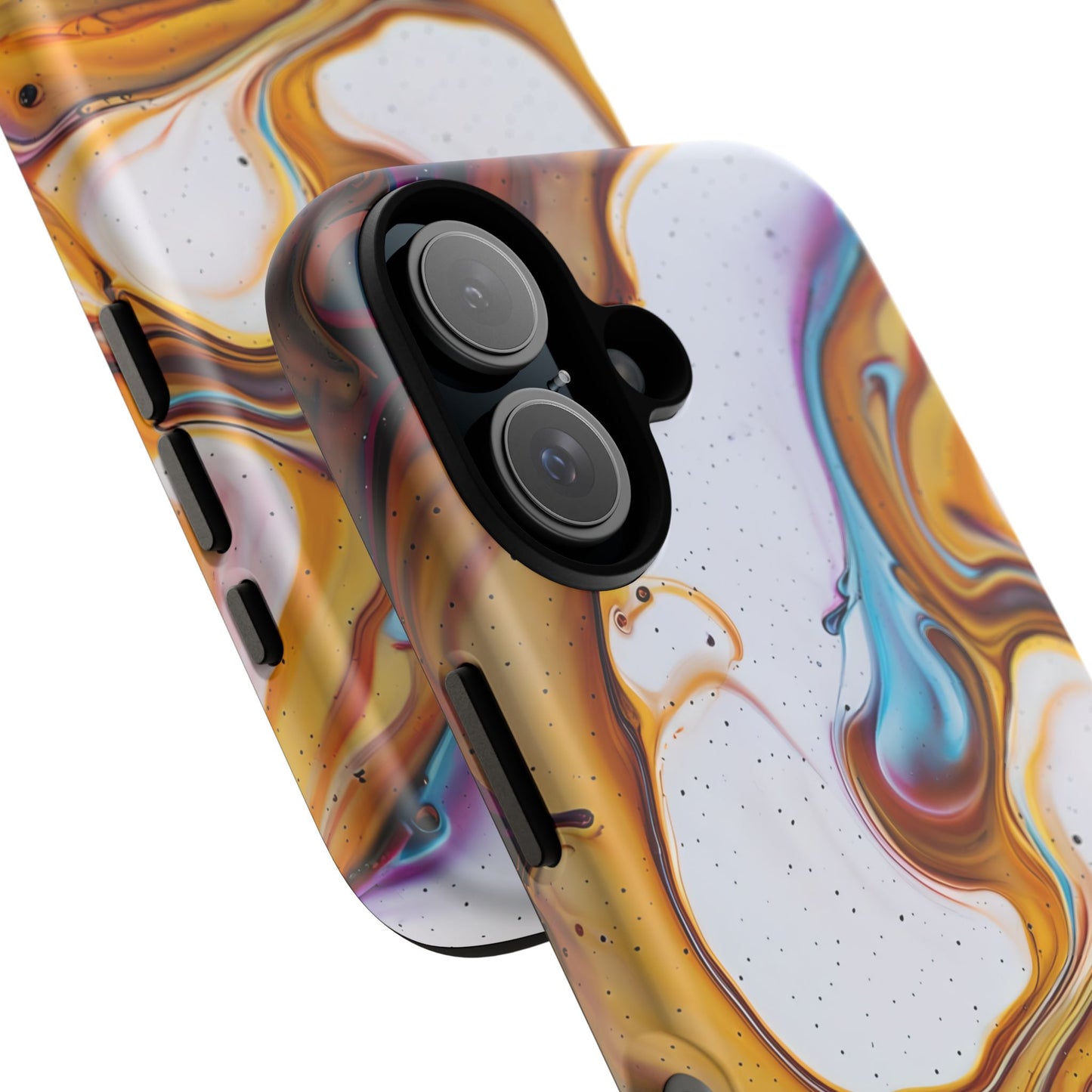 Artistic Phone Case, Tough Cases with Colorful Marble Design