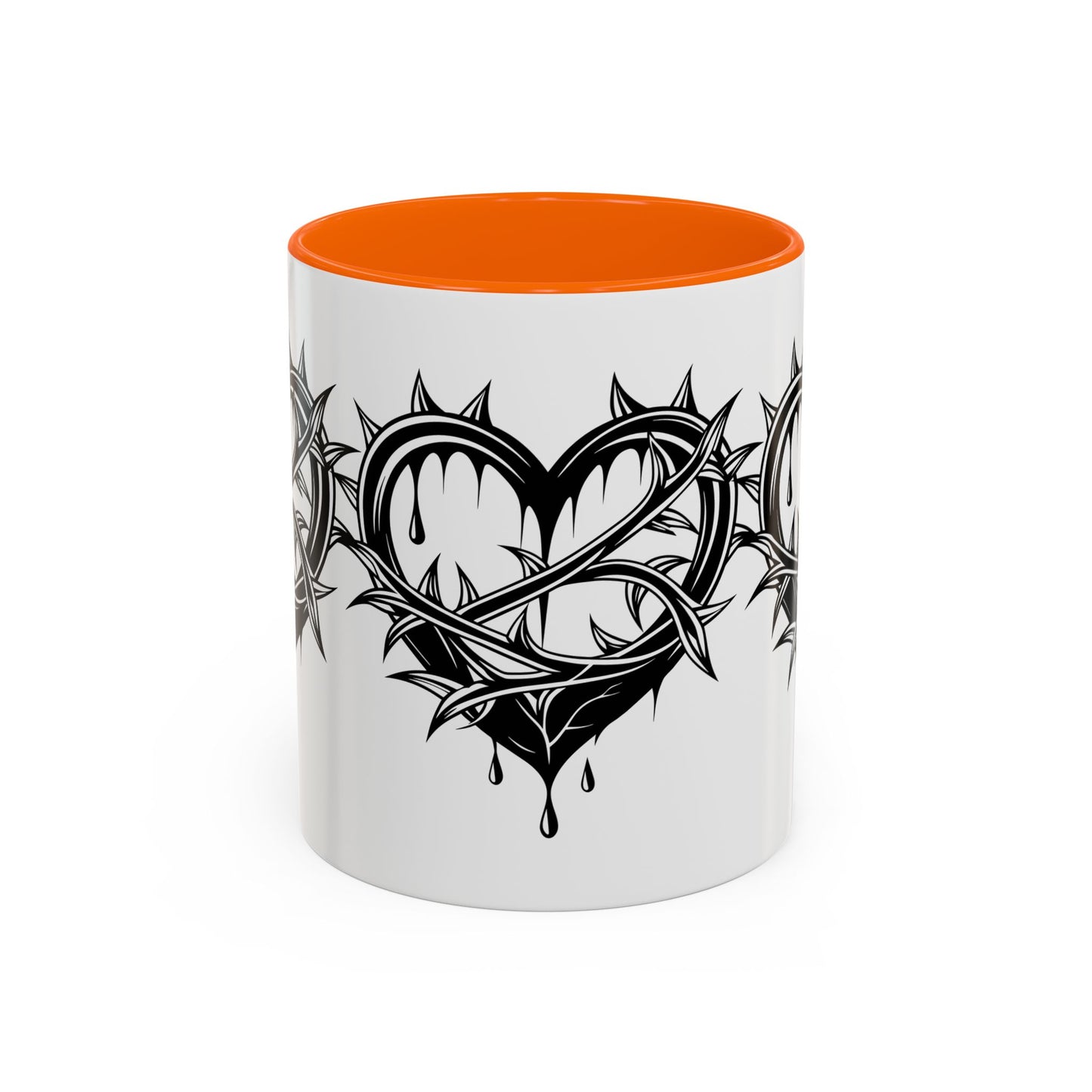 Gothic Heart Mug, Unique Art Coffee Cup for Gifting, Gothic Home Decor, Perfect for Friends, Gothic Style Drinkware