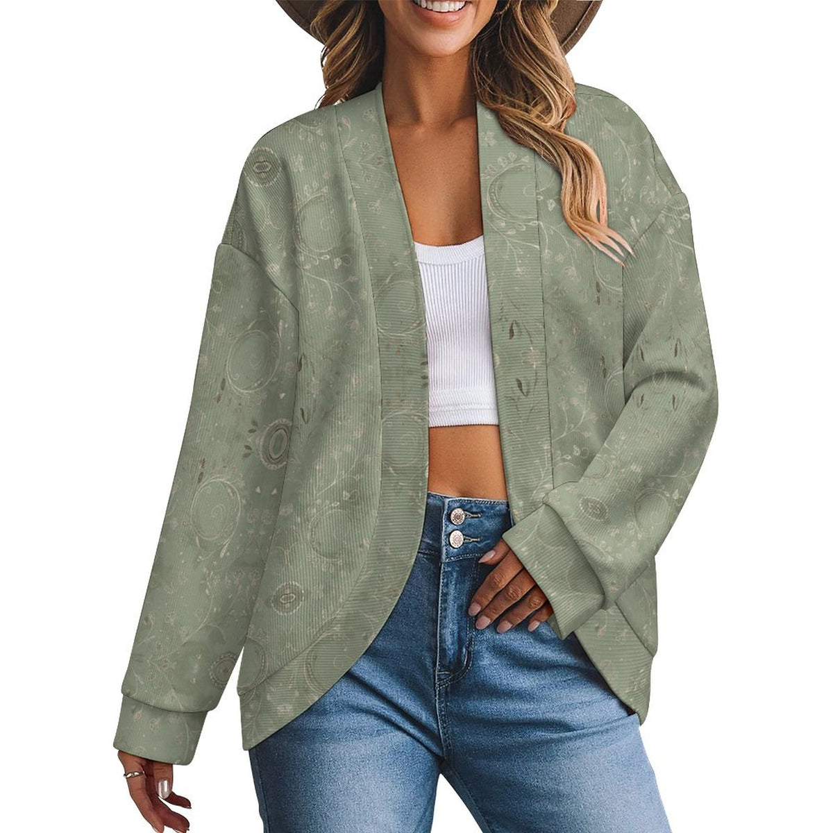 Women's Drop Shoulder Cardigan