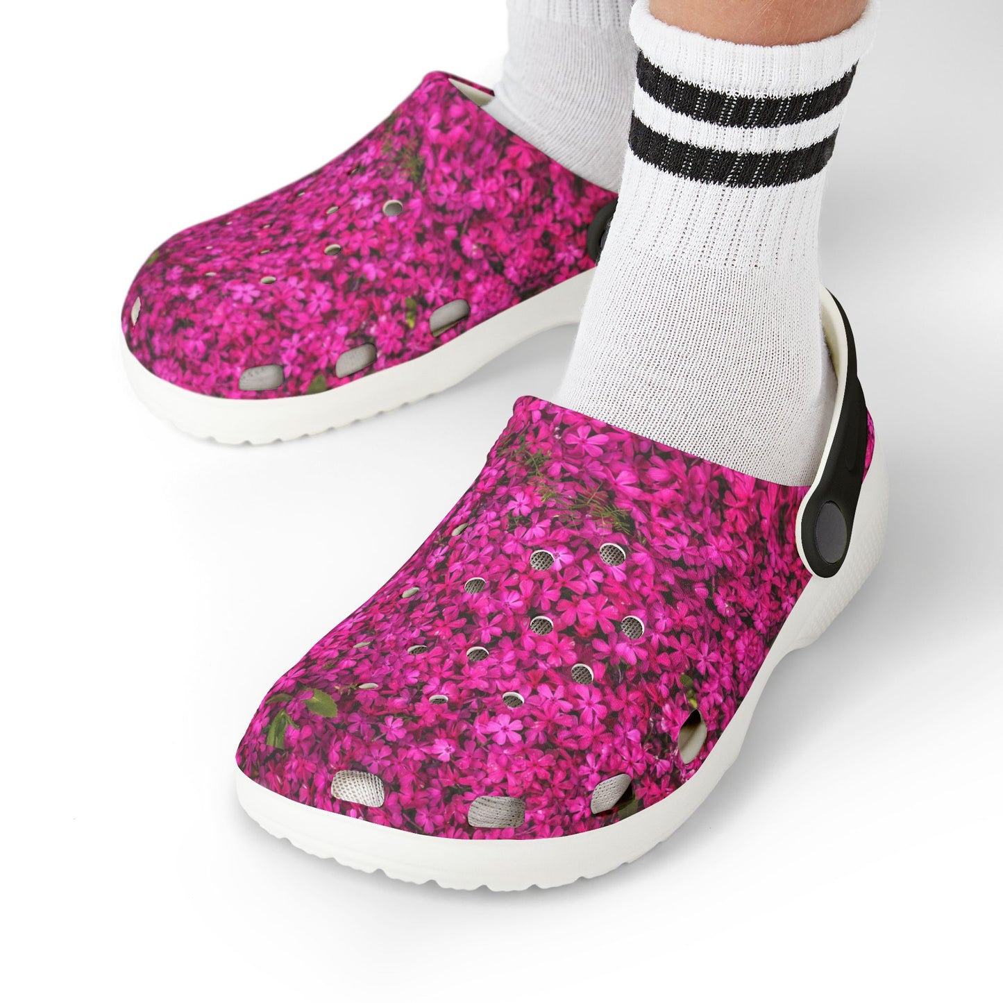 Kid's EVA Foam Clogs - Colorful Floral Slip-On Shoes, Summer Footwear, Playtime Accessories, Stylish Garden Clogs, Fun Beach Sandals