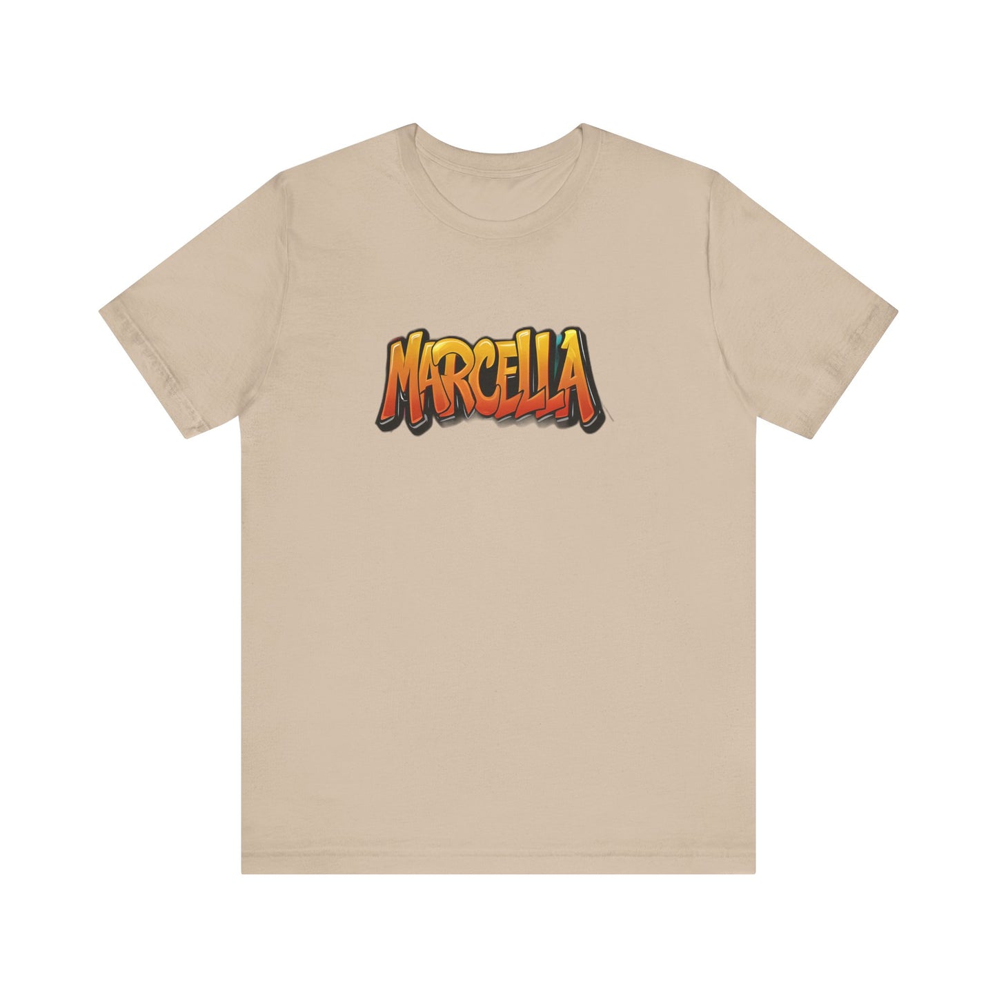 Marcella Graphic Tee, Unisex Short Sleeve Shirt for Casual Wear, Gift for Friends, Summer Outfit, Unique Name Shirt