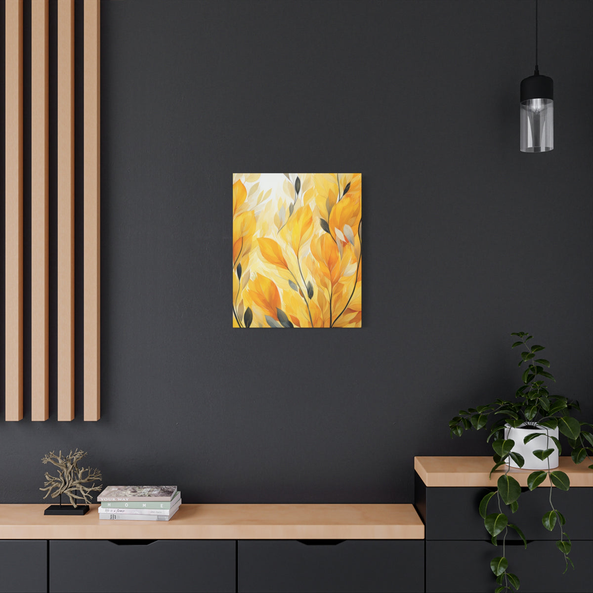 Gorgeous Yellow Matte Canvas Art Print, Stretched, 1.25"
