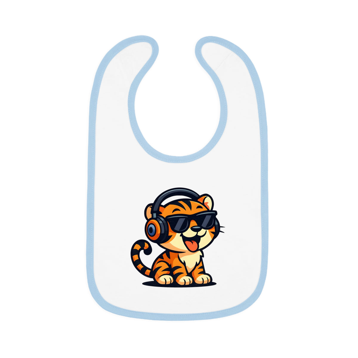 Cool Tiger Baby Bib, Cute Bib for Toddlers, Fun Feeding Accessory, Birthday Gift for Kids, Stylish Baby Gear