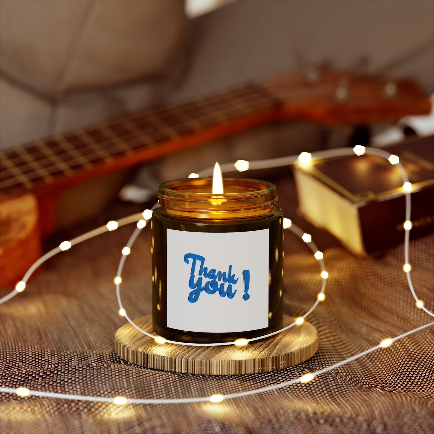 Thank You Scented Candles | Coconut Apricot Wax | Gift for Any Occasion | Home Fragrance | Relaxation | Self-Care | Gift Idea | 4oz, 9oz