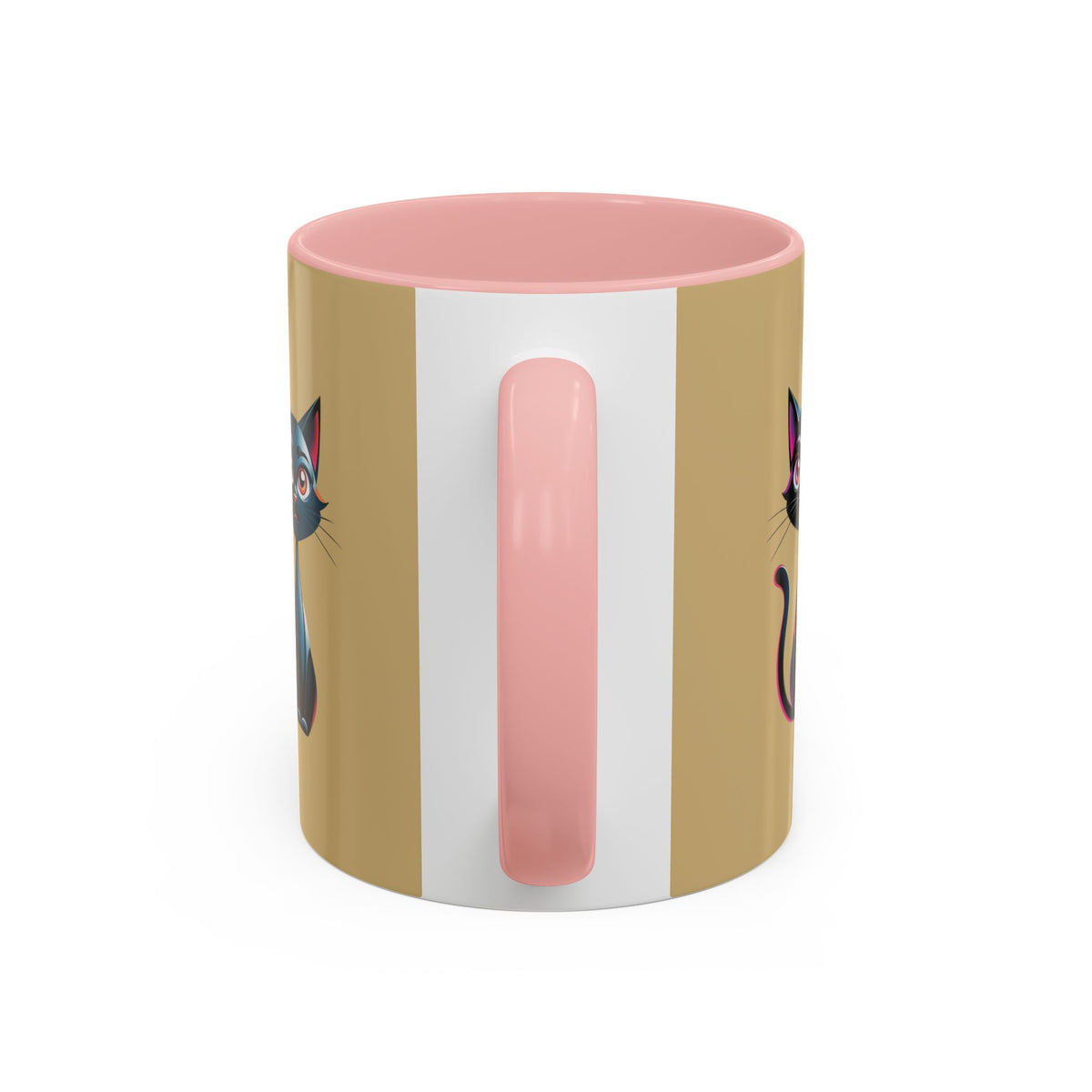 Cute Cat Accent Coffee Mug - Perfect for Cat Lovers, Gift for Birthdays, Home Decor, Animal Enthusiasts, Fun Kitchenware