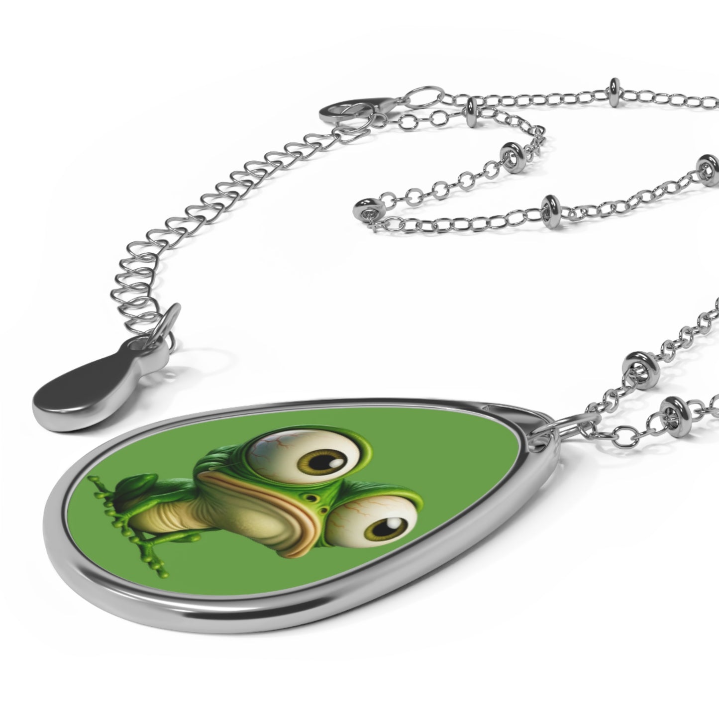 Playful Frog Pendant Necklace - Cute Jewelry for Nature Lovers, Gifts for Kids, Birthdays, Animal Lovers, Unique Accessories