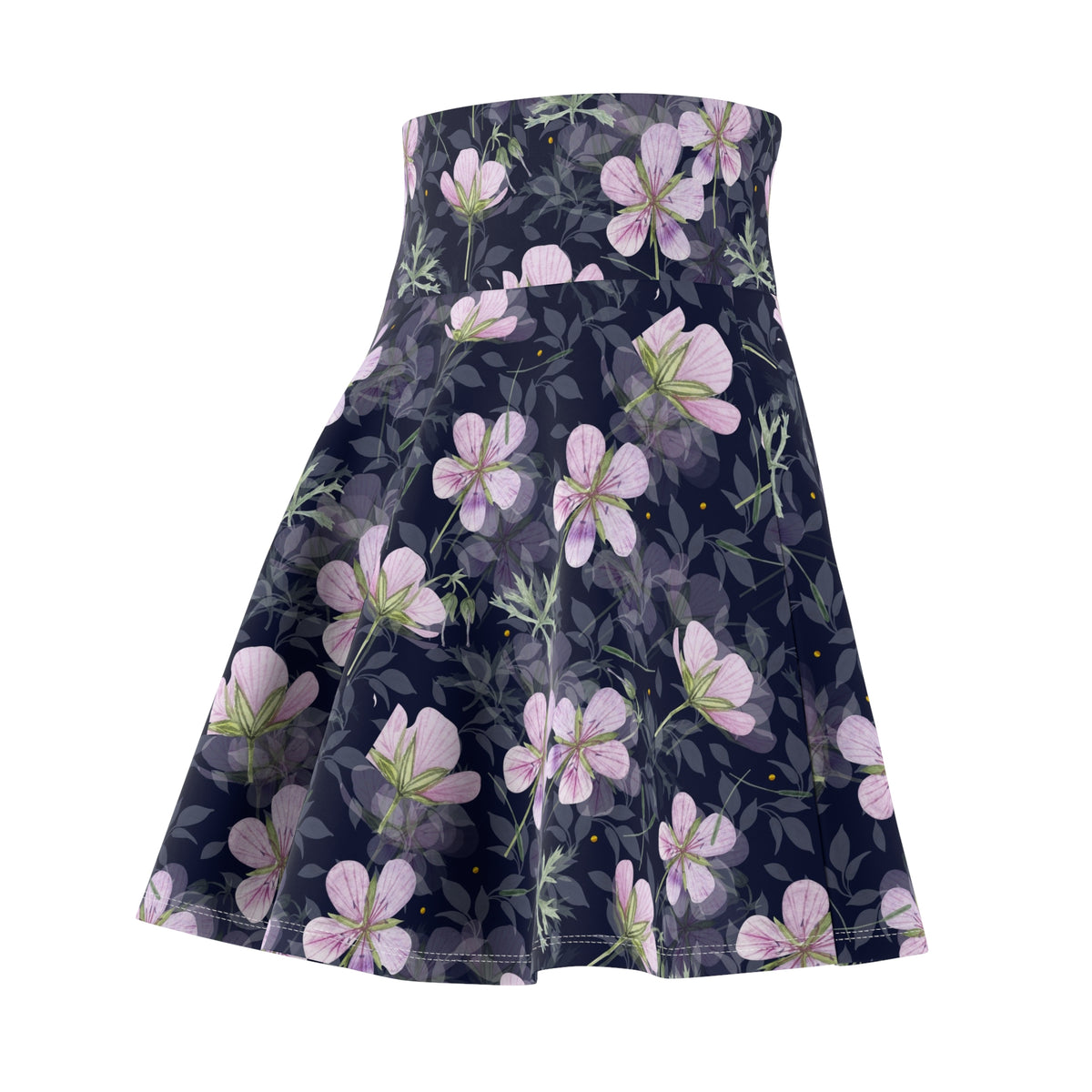 Floral Women's Skater Skirt, Feminine Aesthetic Skirt, Spring Fashion, Birthday Gift, Casual Wear, Boho Style