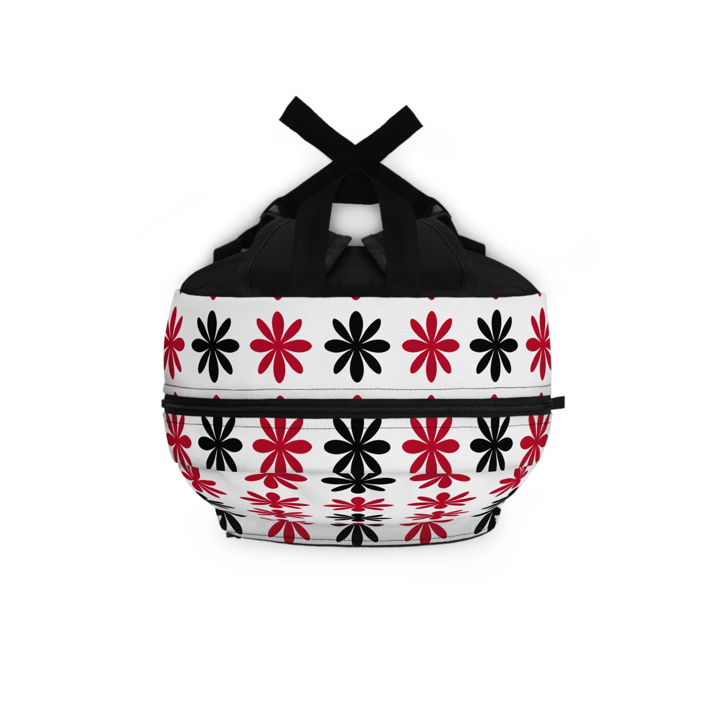 Floral Pattern Backpack, Trendy School Bag, Floral Design Daypack