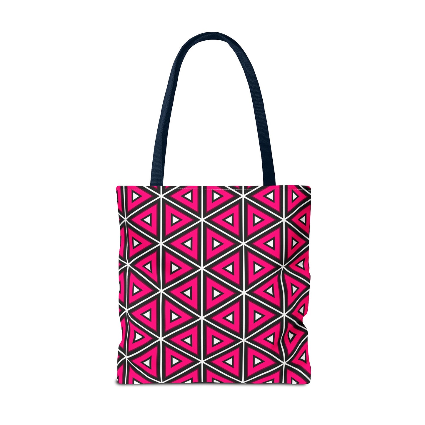 Vibrant Geometric Tote Bag, Trendy Shopping Tote, Cute Carry-All
