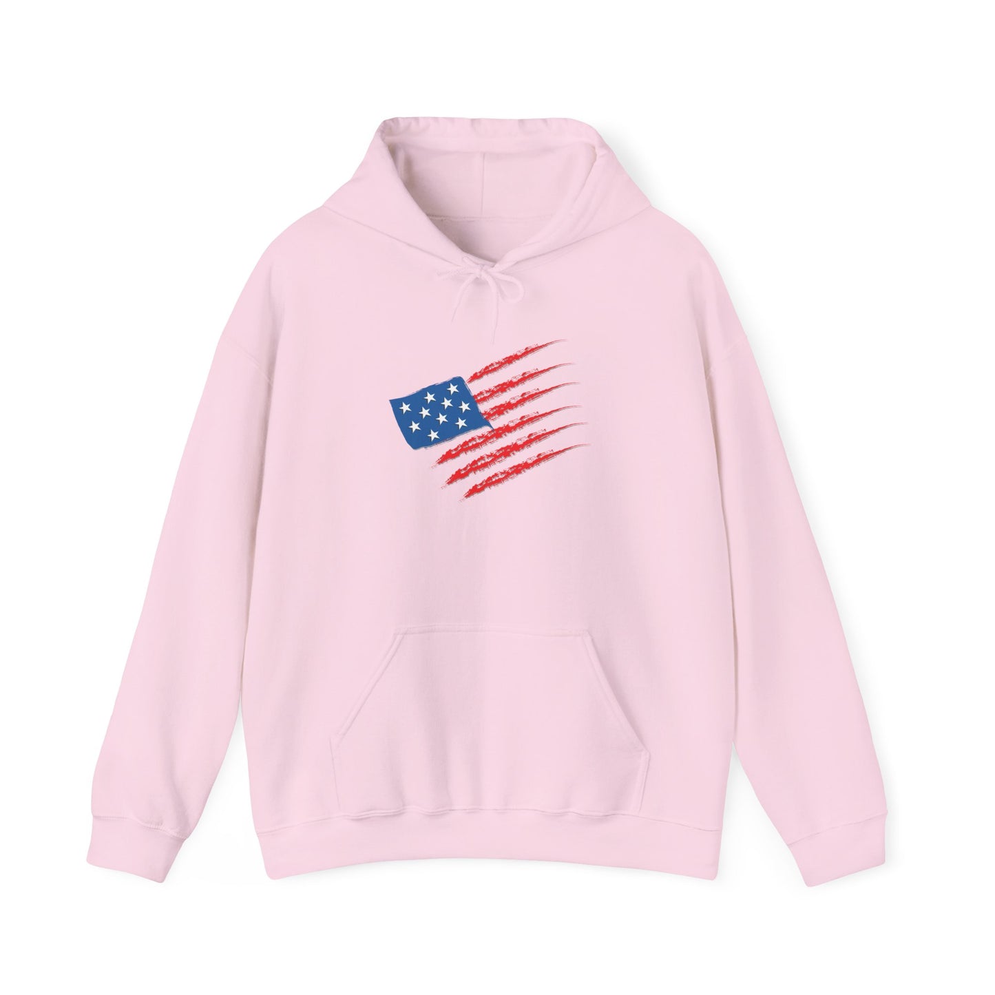 Patriotic Hoodie with American Flag Design | Unisex Sweatshirt for Independence Day, Memorial Day, Everyday Wear, Gift for Veterans