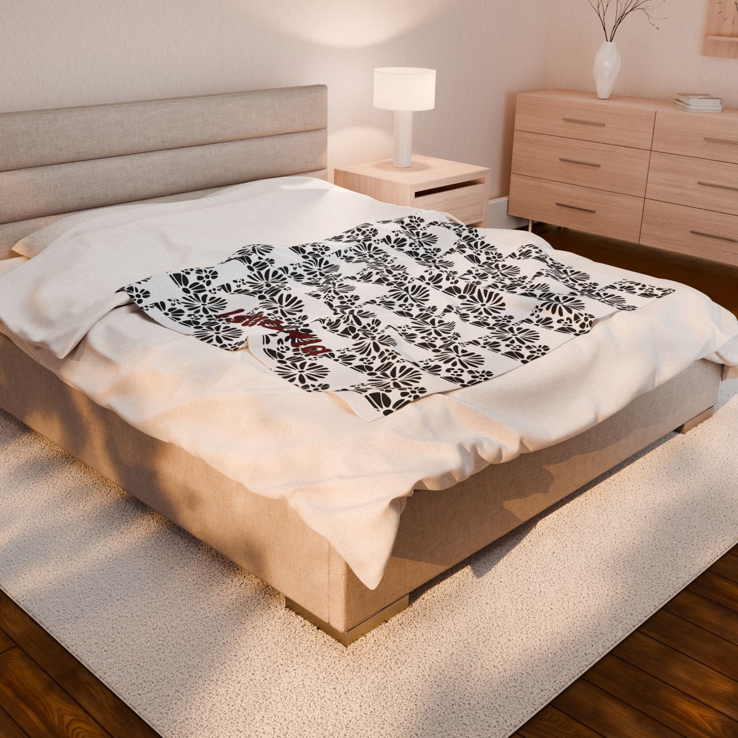 Cozy Personalized Plush Blanket Sophia