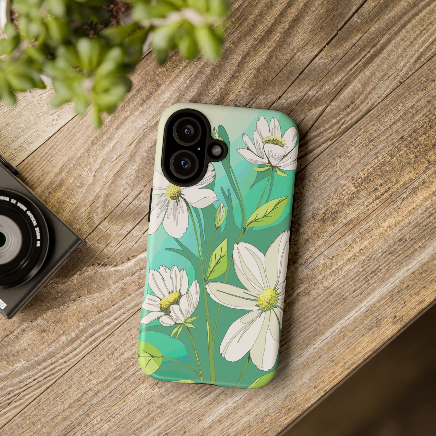 Floral Phone Case, Tough Cases, Flower Design, Nature Inspired, Eco-Friendly Cover, Unique Gift for Her, Spring Accessories