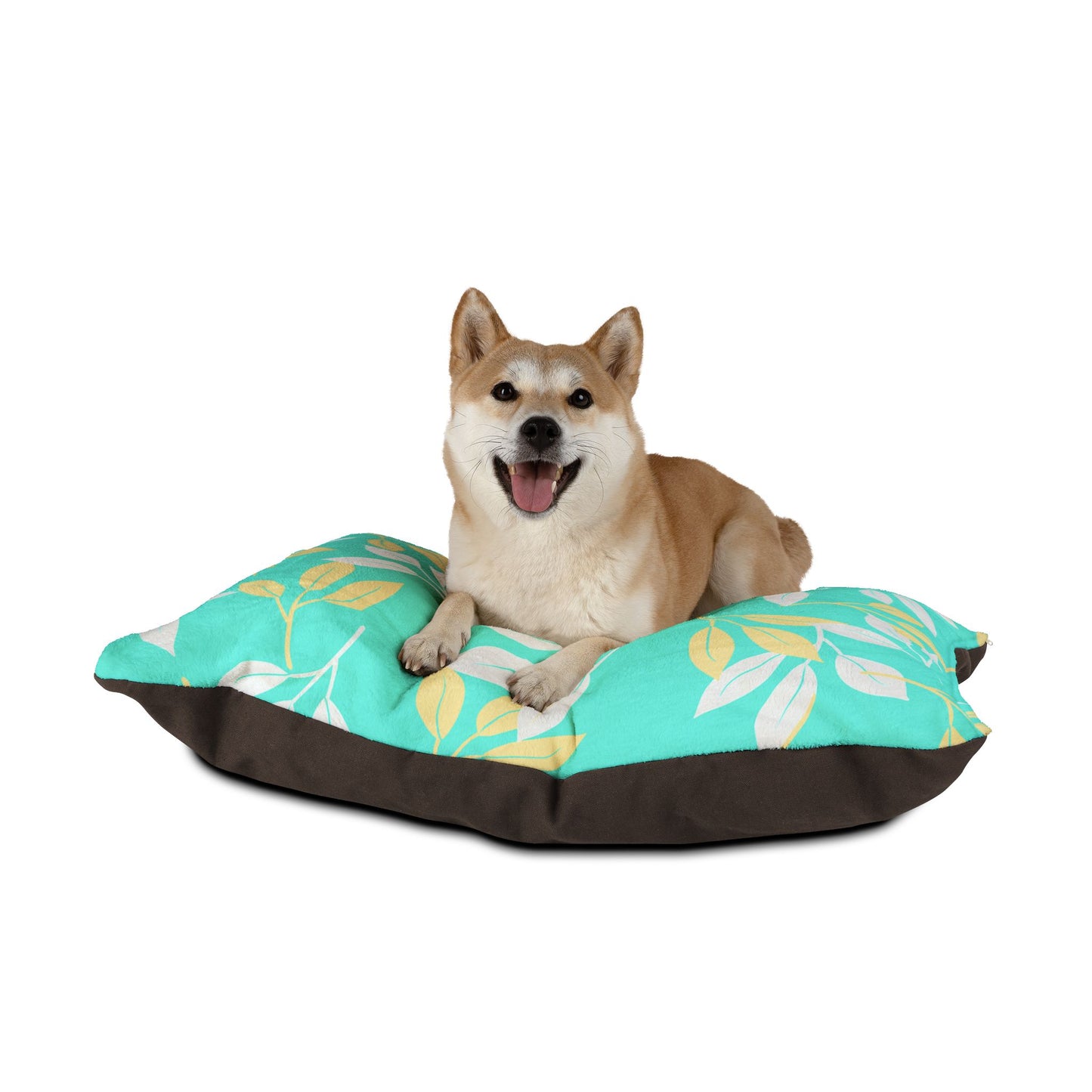 Elegant Personalized Pet Bed with Leaf Design, Cozy Dog Bed, Custom Pet Cushion, Stylish Puppy Mattress, Fall Decor for Animals