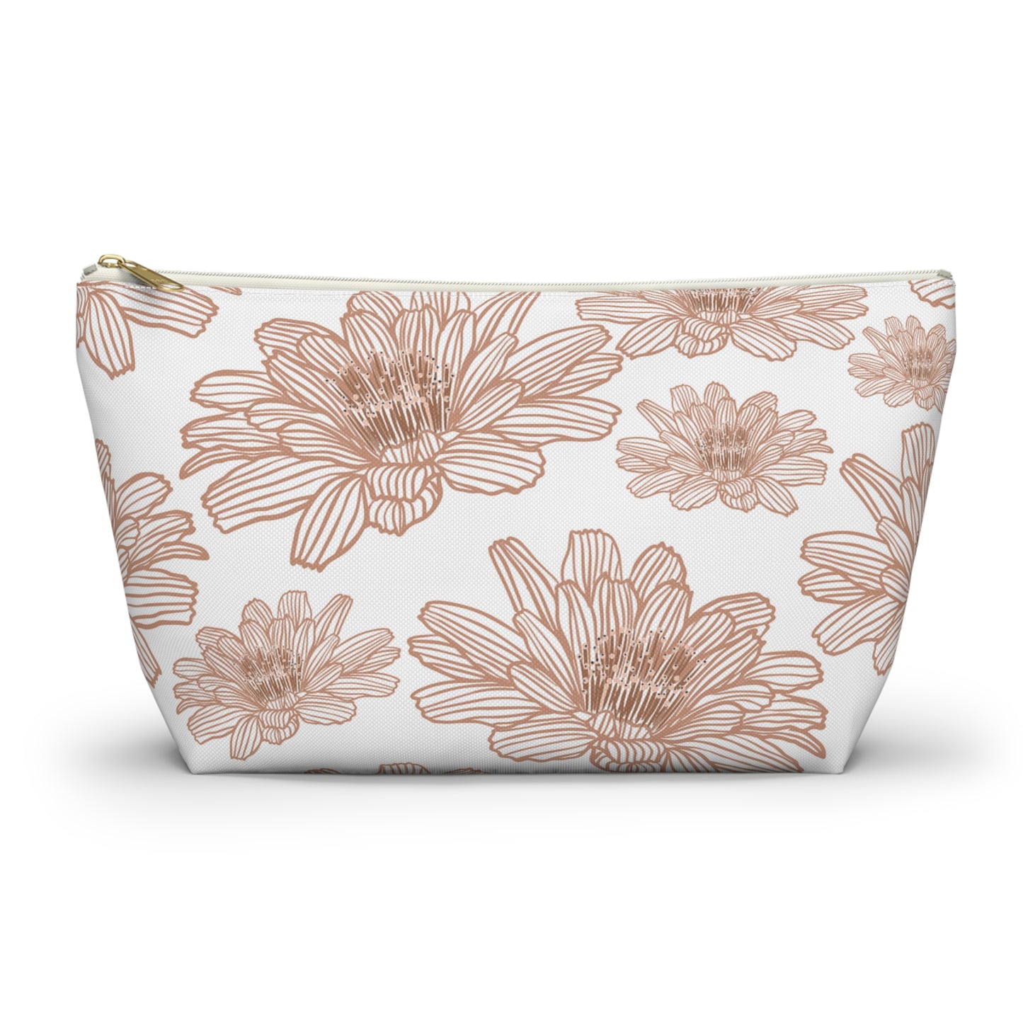 Floral Accessory Pouch - Chic Makeup Bag, Travel Organizer, Gift for Her, Floral Print Pouch, Flower Design Zipper Bag