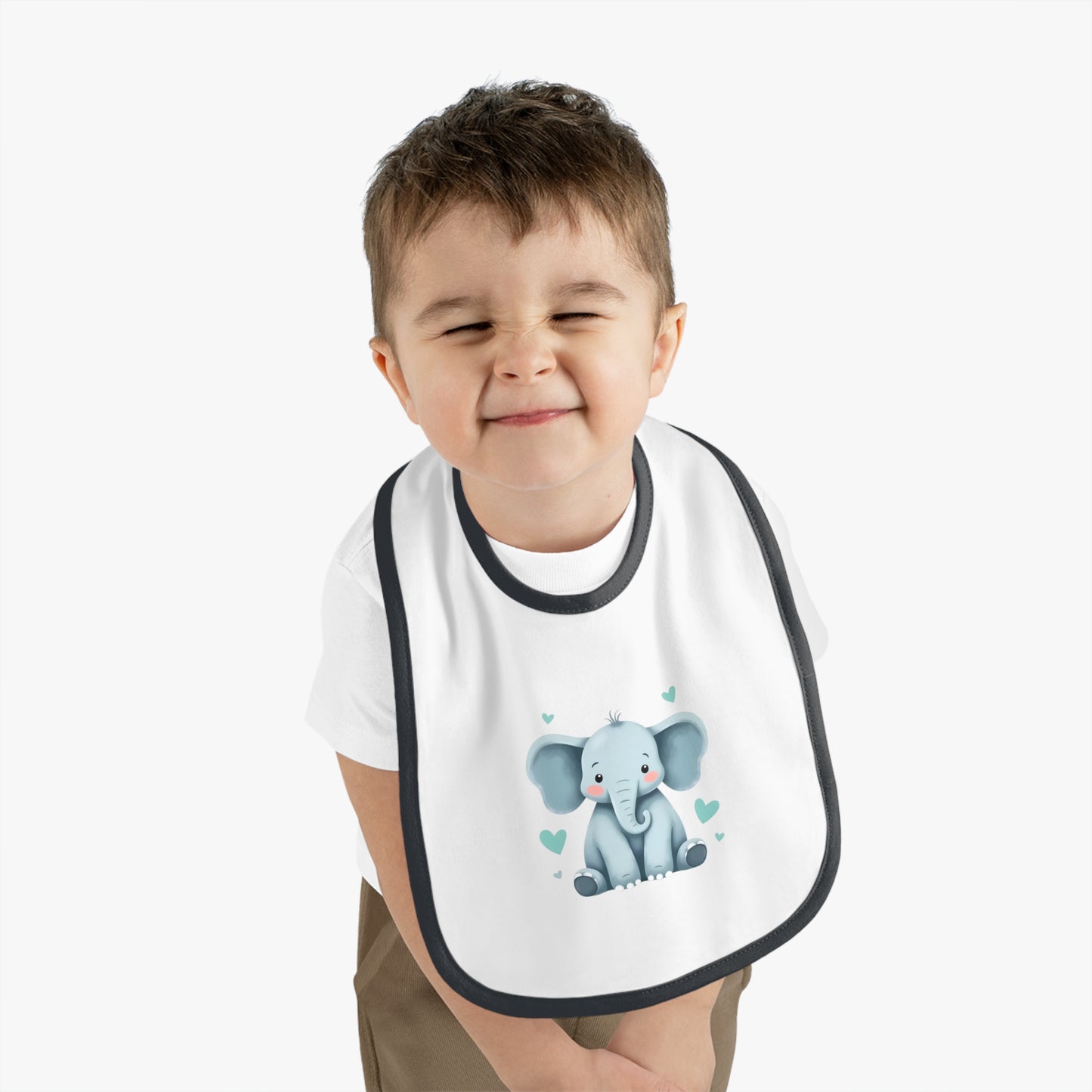 Cute Elephant Baby Bib - Adorable Infant Feeding Accessory, Perfect Baby Shower Gift, Toddler Bib, Newborn Essential, Eco-Friendly Babywear