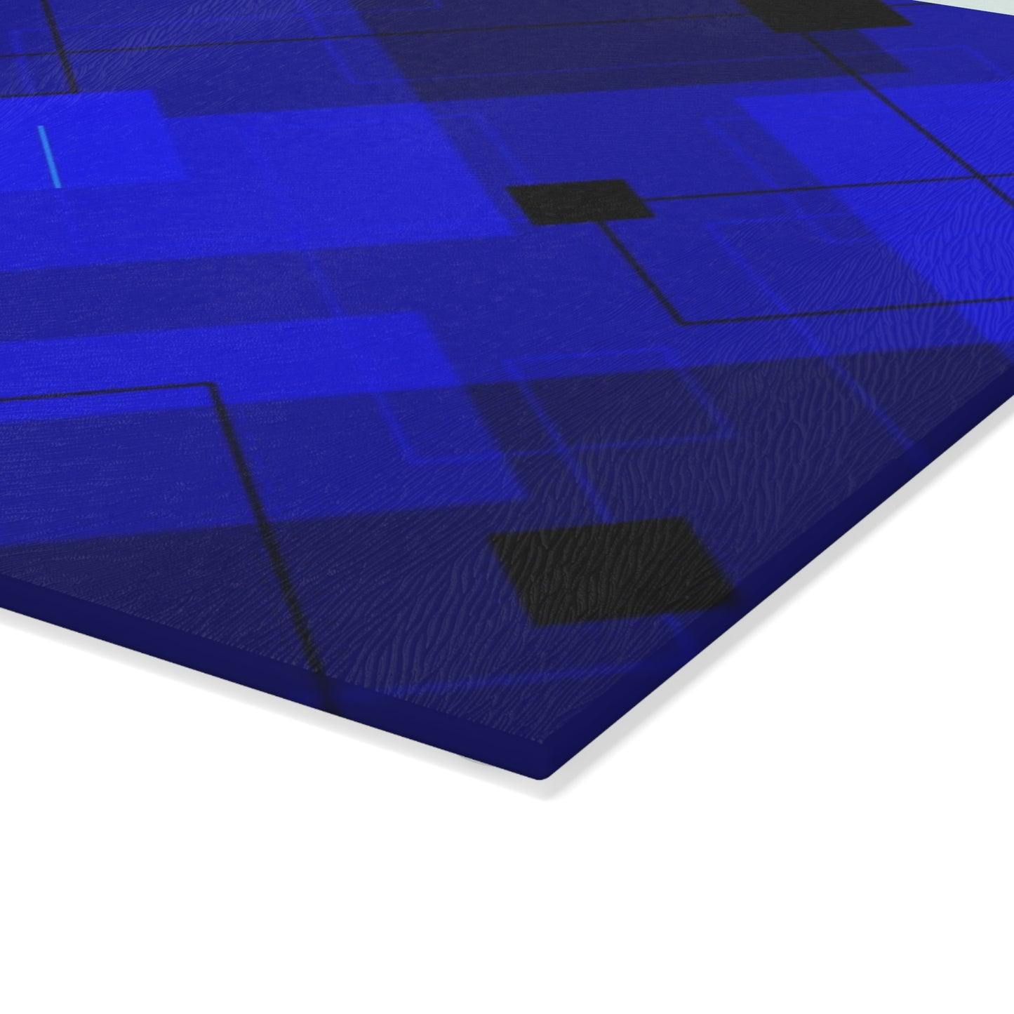 Geometric Glass Cutting Board - Modern Kitchen Decor, Unique Gift for Chefs, Housewarming, Wedding, Stylish Kitchen Accessory