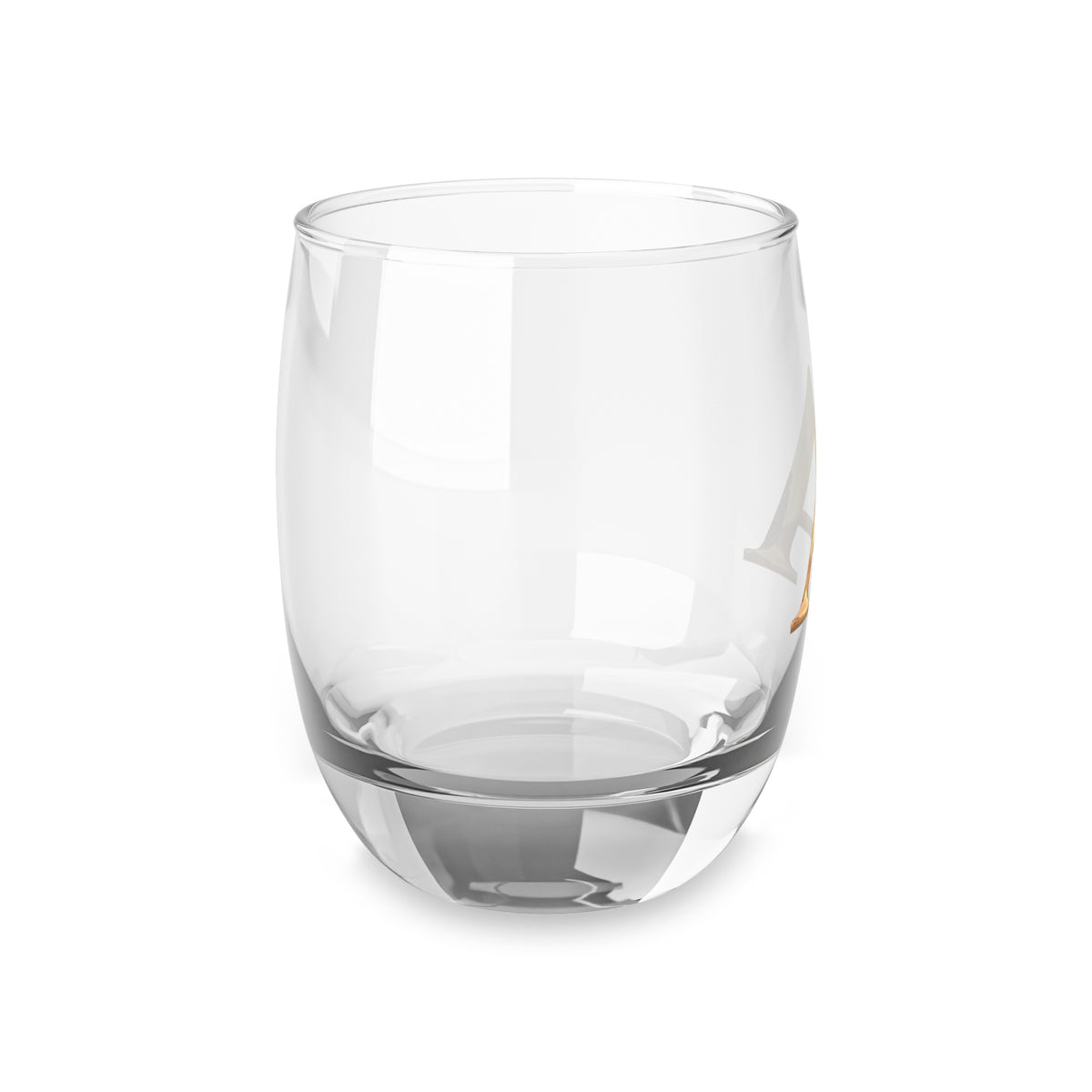 Personalized Whiskey Glass with Initial, Engraved Glass Letter A