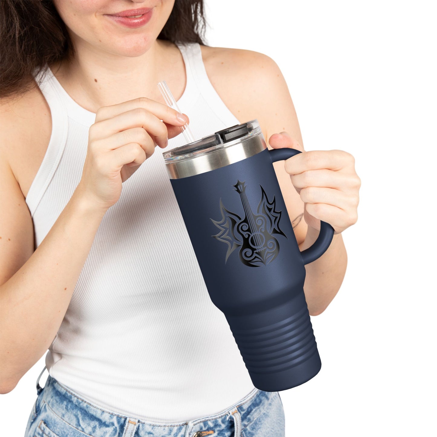 Stylish Insulated Travel Mug, 40oz - Perfect Gift for Music Lovers, Road Trips, Outdoor Adventures, Concerts, Camping