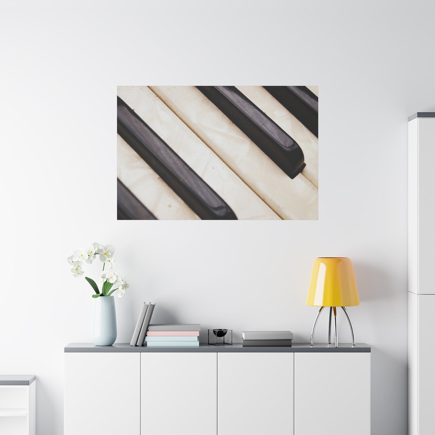 Piano Keys Canvas Wall Art, Music Decor for Home, Perfect Gift for Musicians or Music Lovers