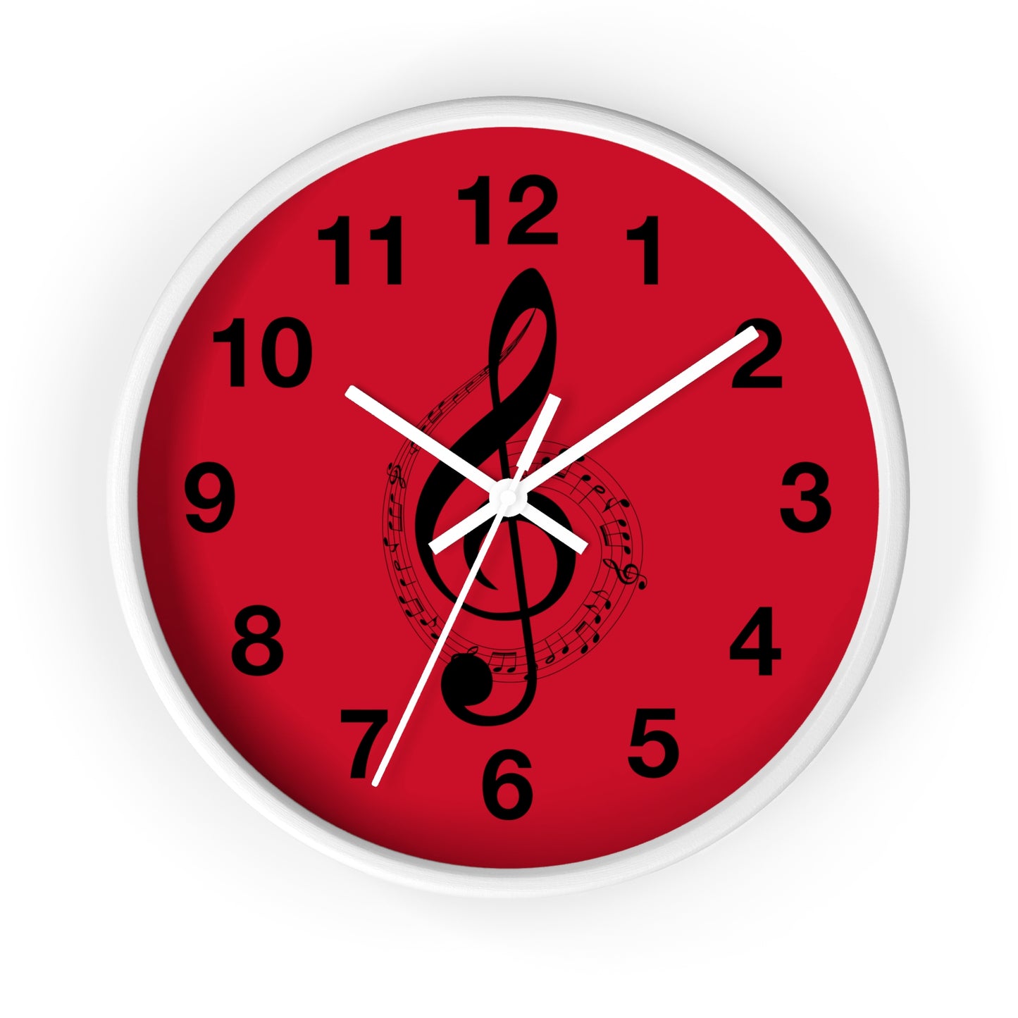 Musical Notes Wall Clock - Perfect for Music Lovers, Home Decor