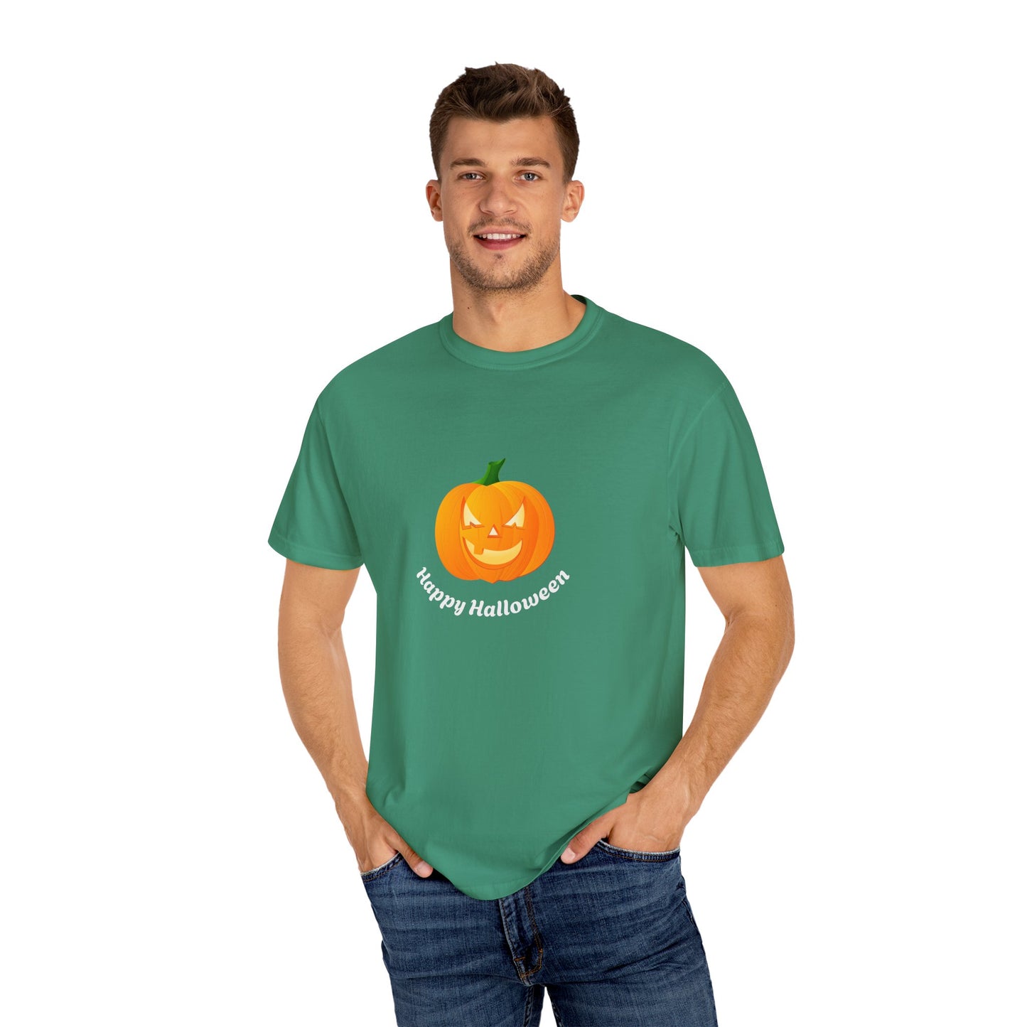 Halloween Pumpkin T-Shirt, Unisex Fall Shirt, Spooky Tee, Autumn Casual Wear, Trick or Treat Costume