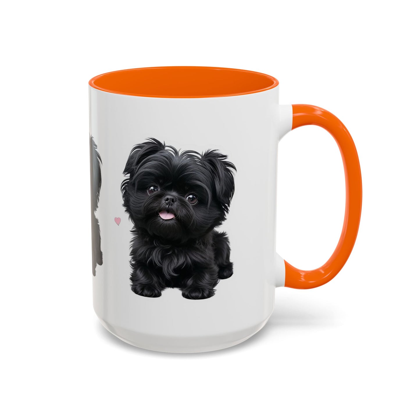 Cute Pug Accent Coffee Mug, Pet Lover Gift, Coffee Cup, Dog Mom Mug, Black Dog Ceramic Mug