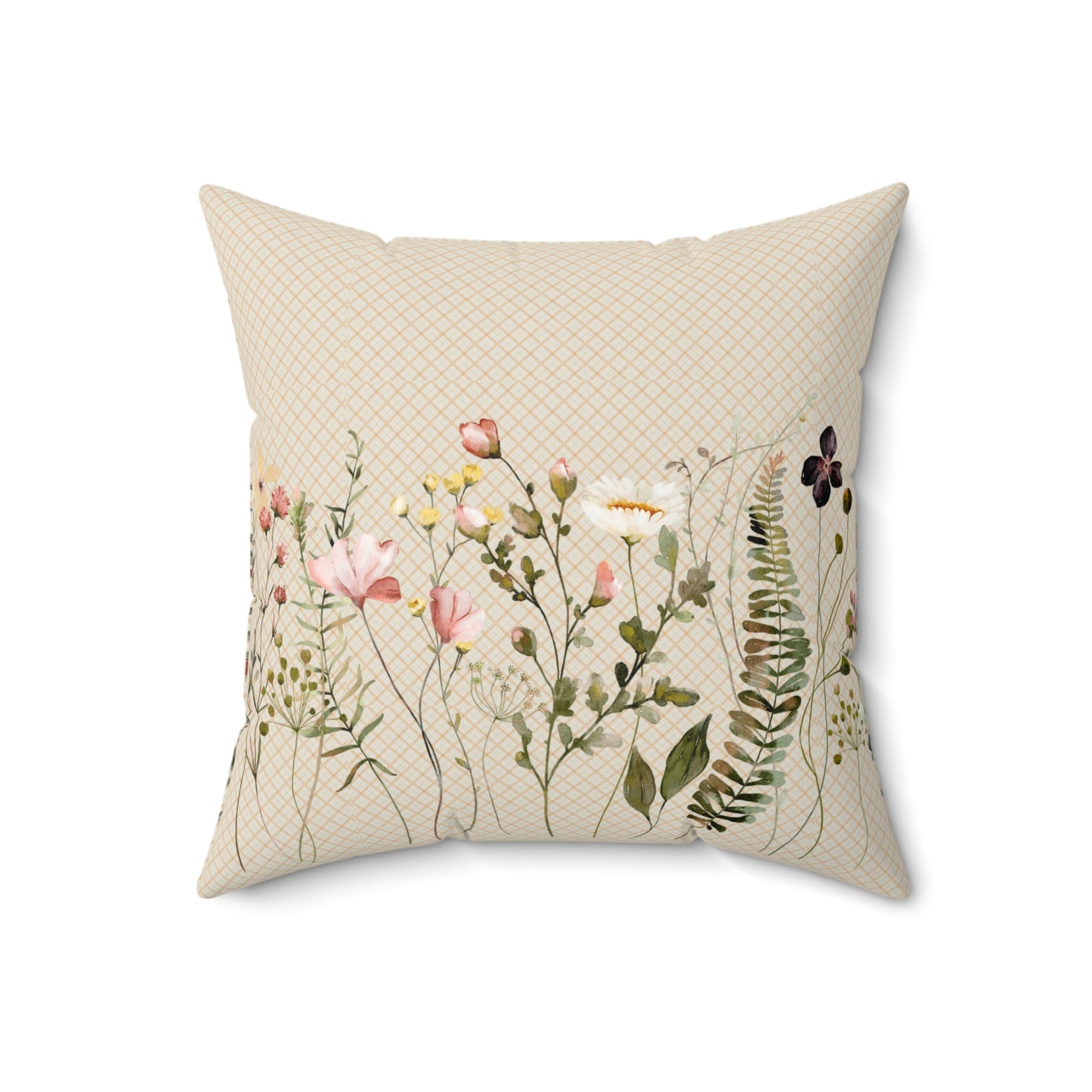 Floral Decorative Pillow, Cozy Couch Cushion, Spring Home Accent, Floral Throw Pillow, Gift for Gardener, Flower Lover